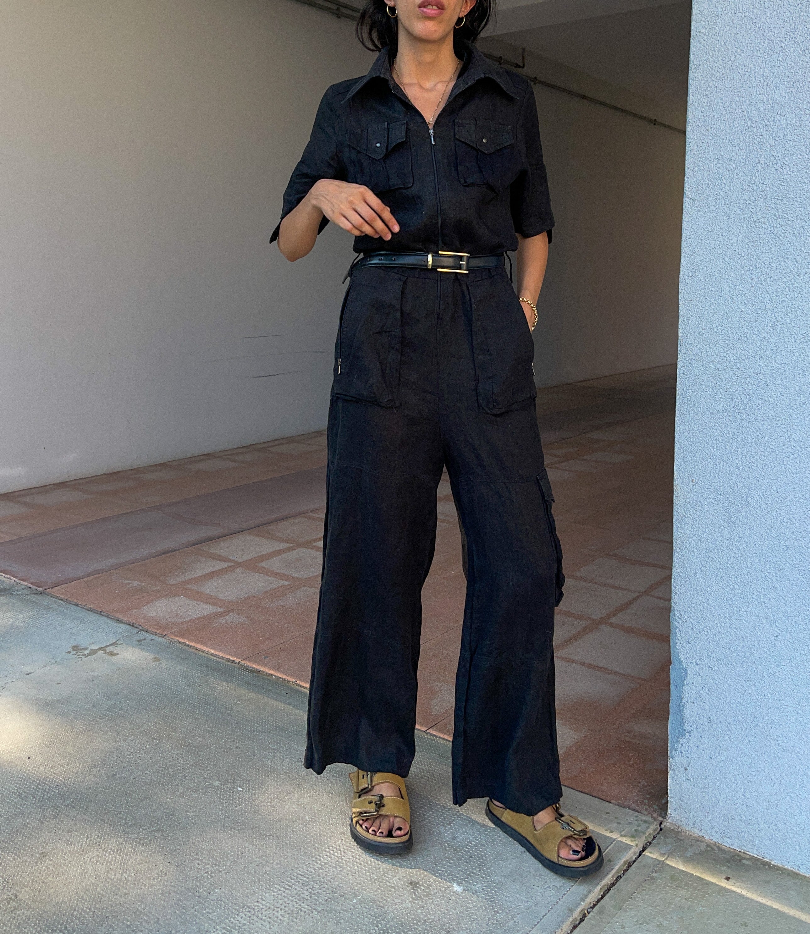 Alysi linen boilersuit