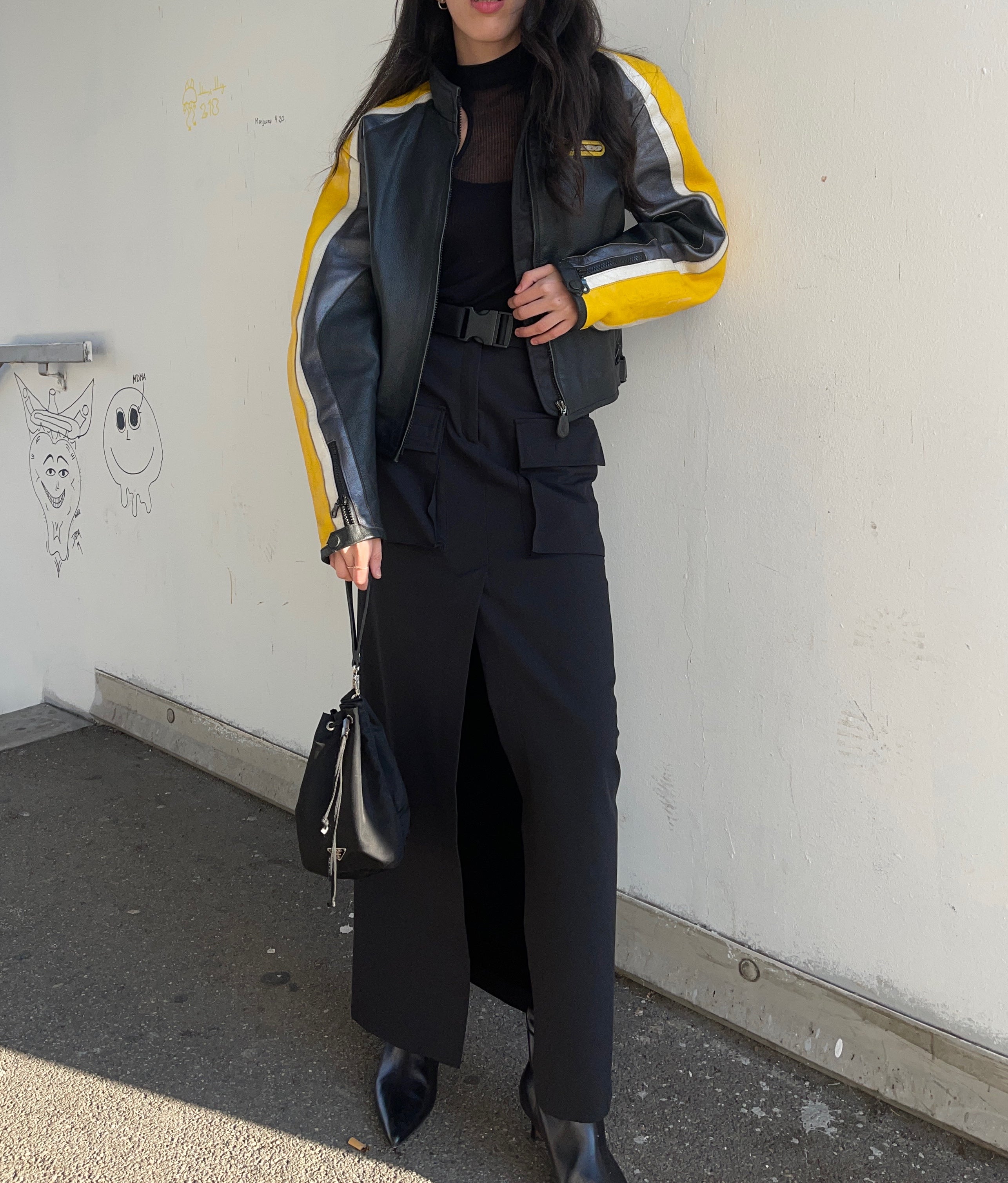 Moto leather jacket