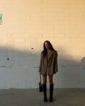 OVERSIZED BLAZER IN PIED DE POULE
