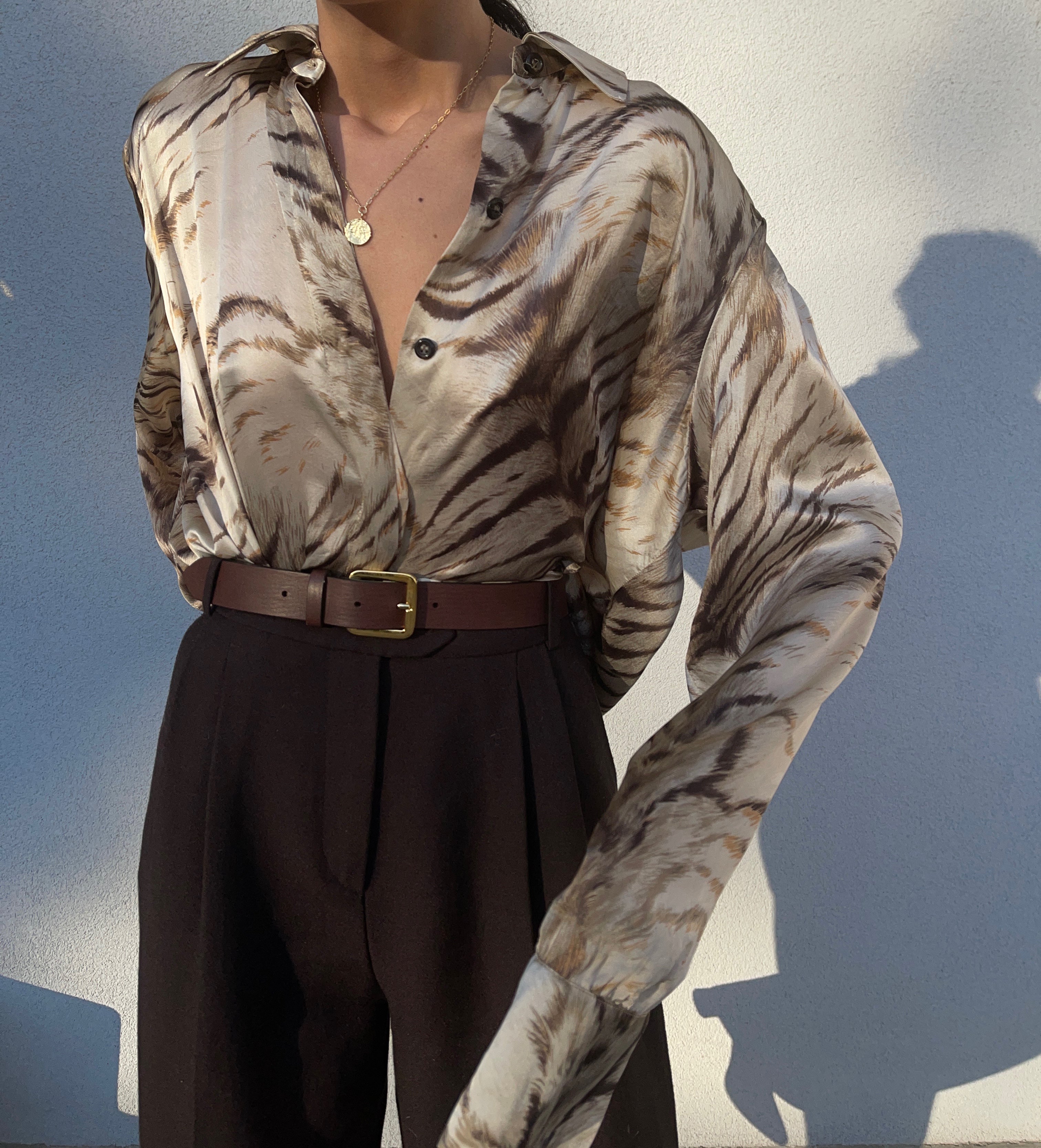 Mamma di Livio 100 liquid silk shirt
