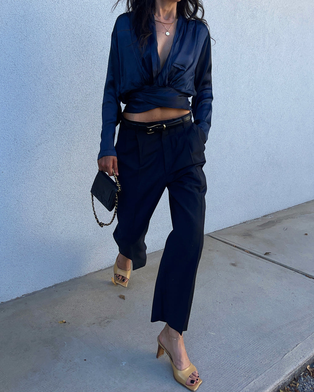 Blue trousers
