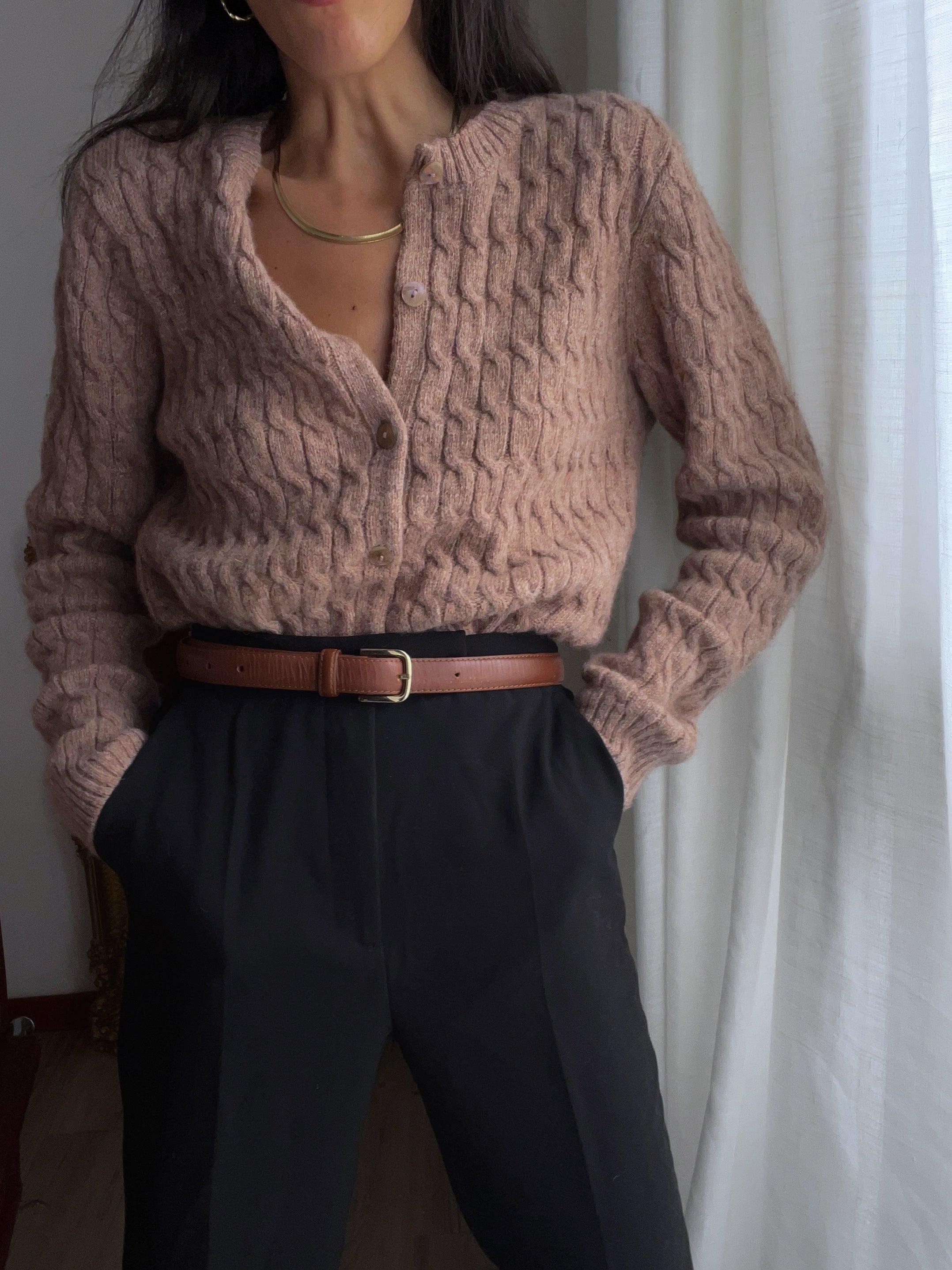 100 lambswool cardigan