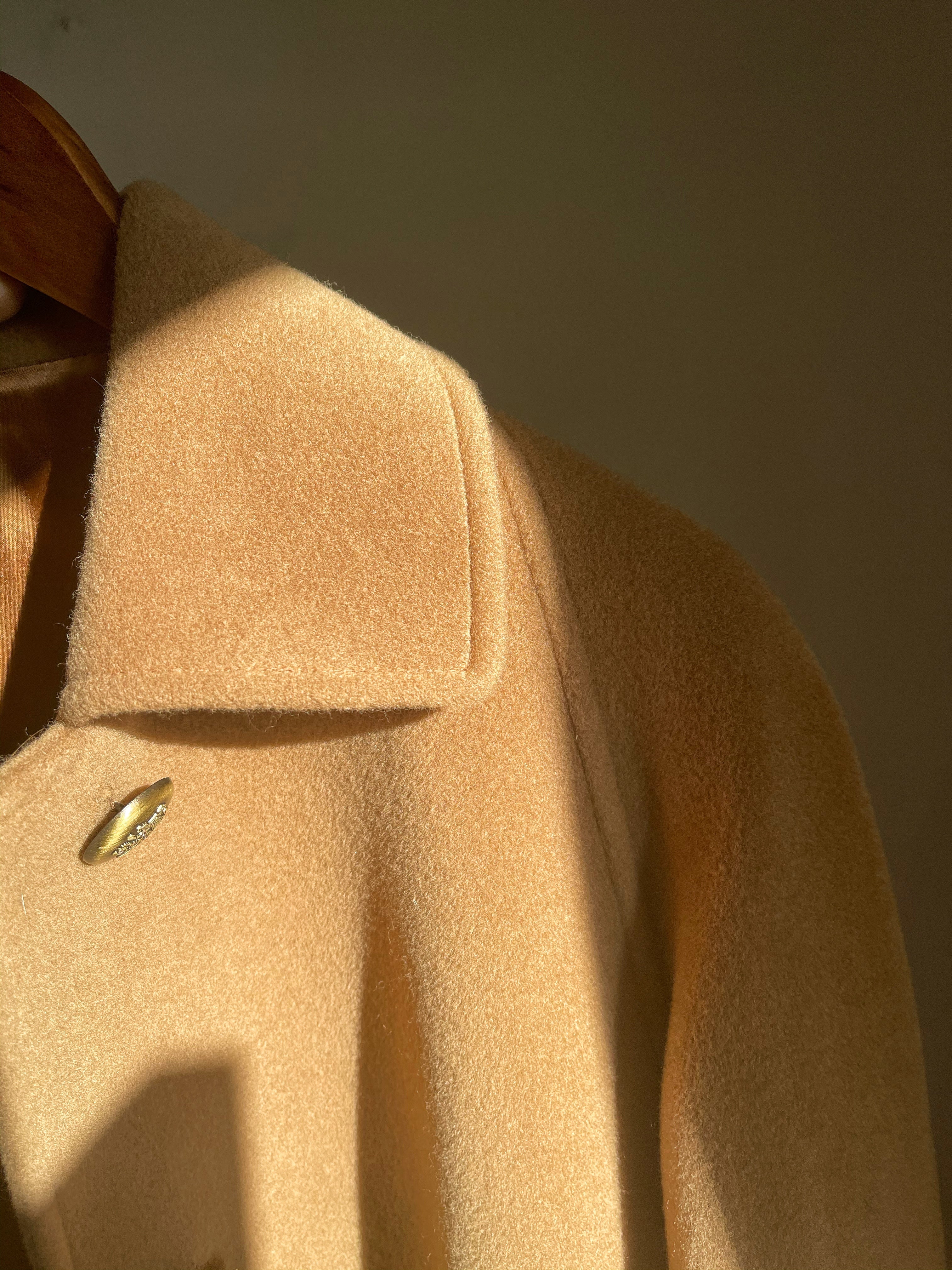 Wool camel coat