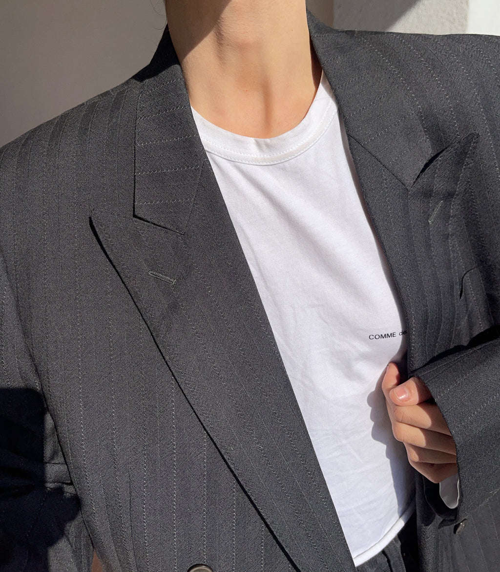 Gessato blazer