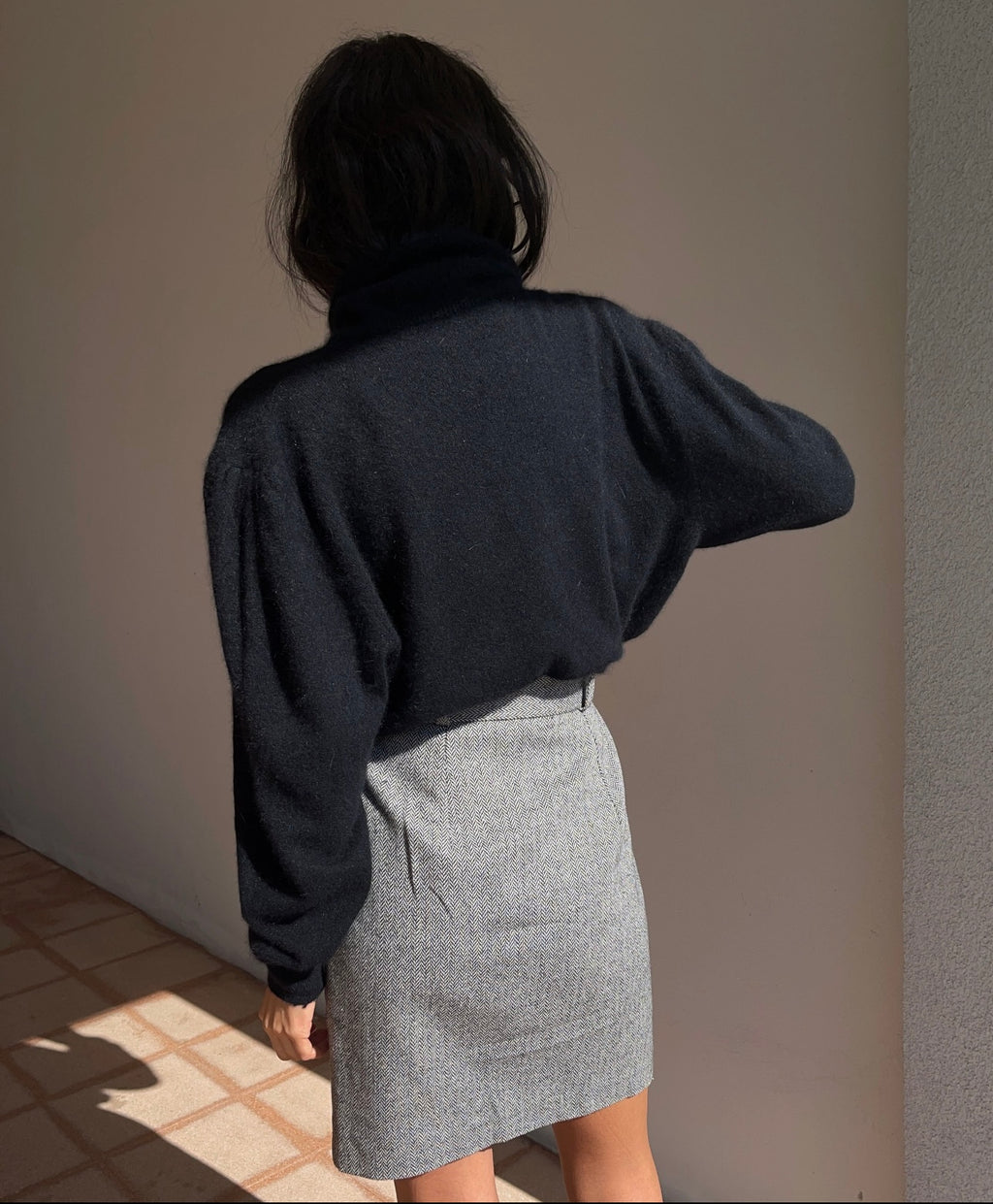Angora blend turtleneck