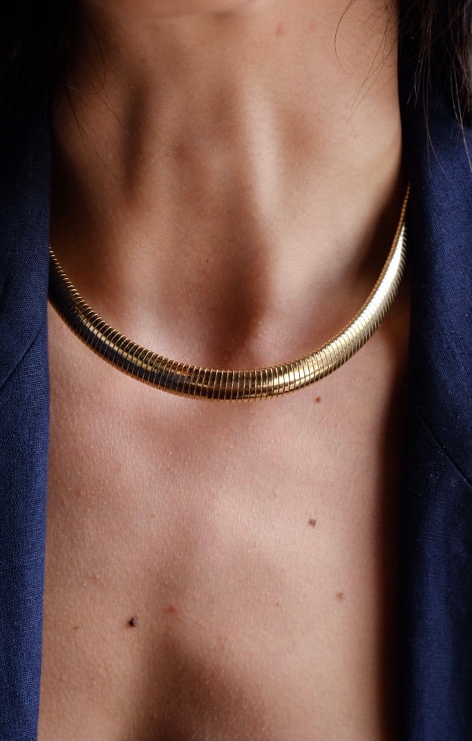 Collana snake goldtone
