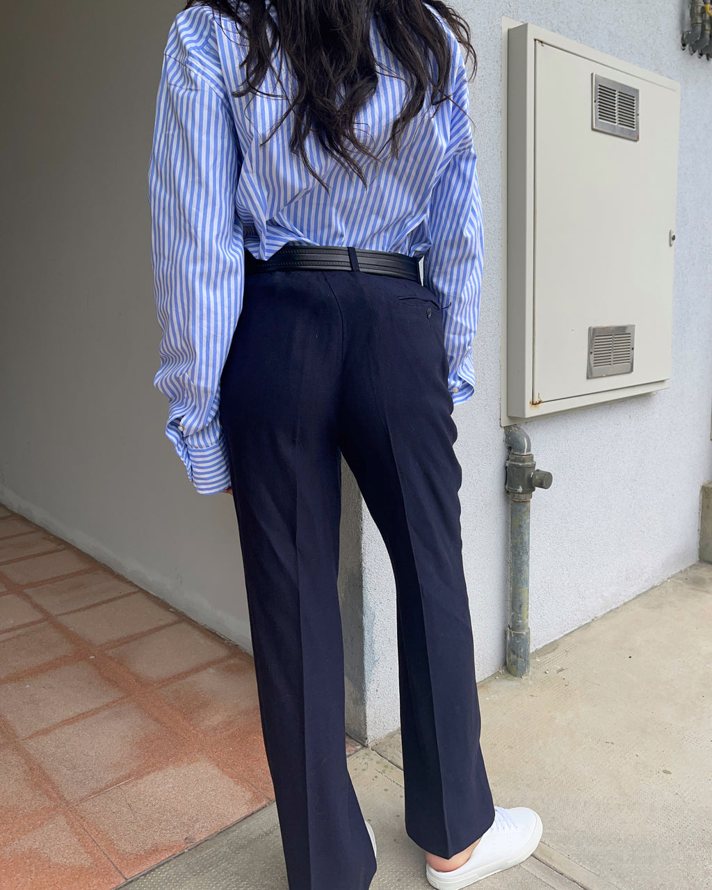 Thick linen trousers