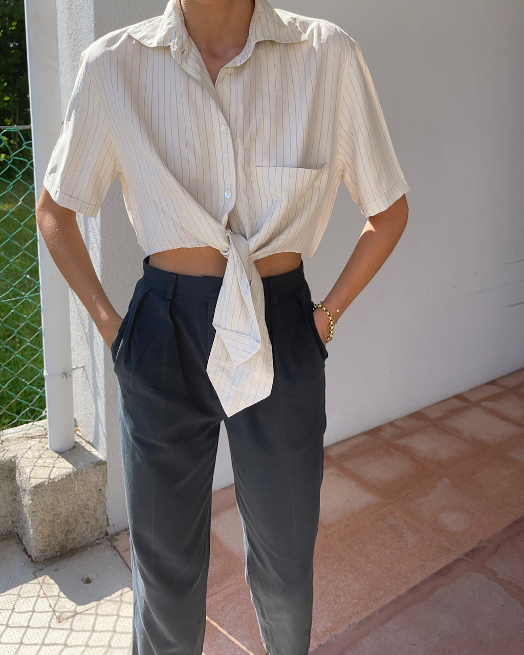 100 silk re worked shirt