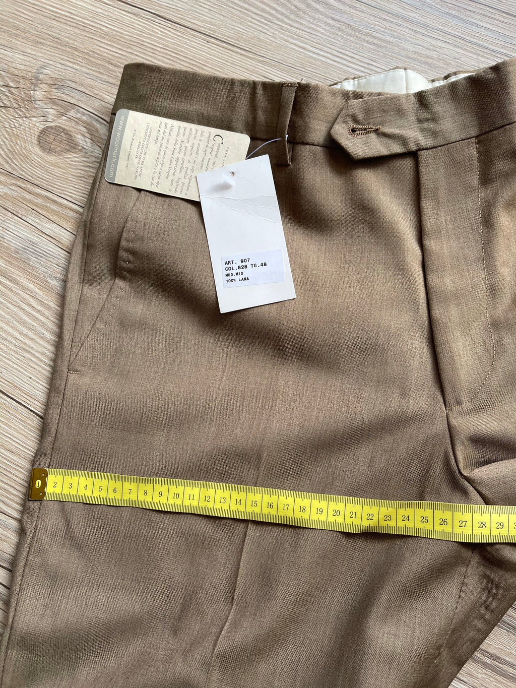 Pantalone sartoriale  uomo tabacco-camel