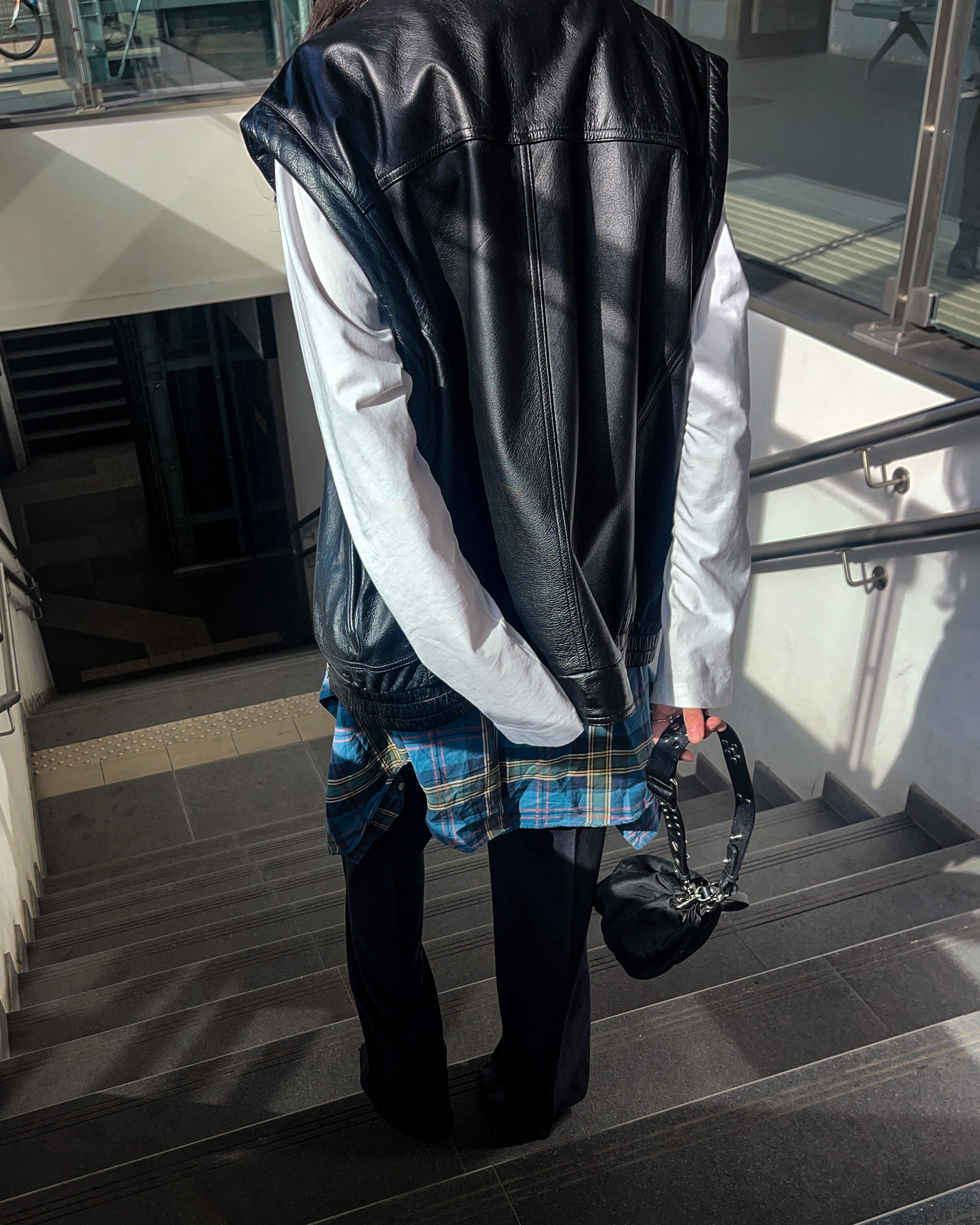 100 leather vest