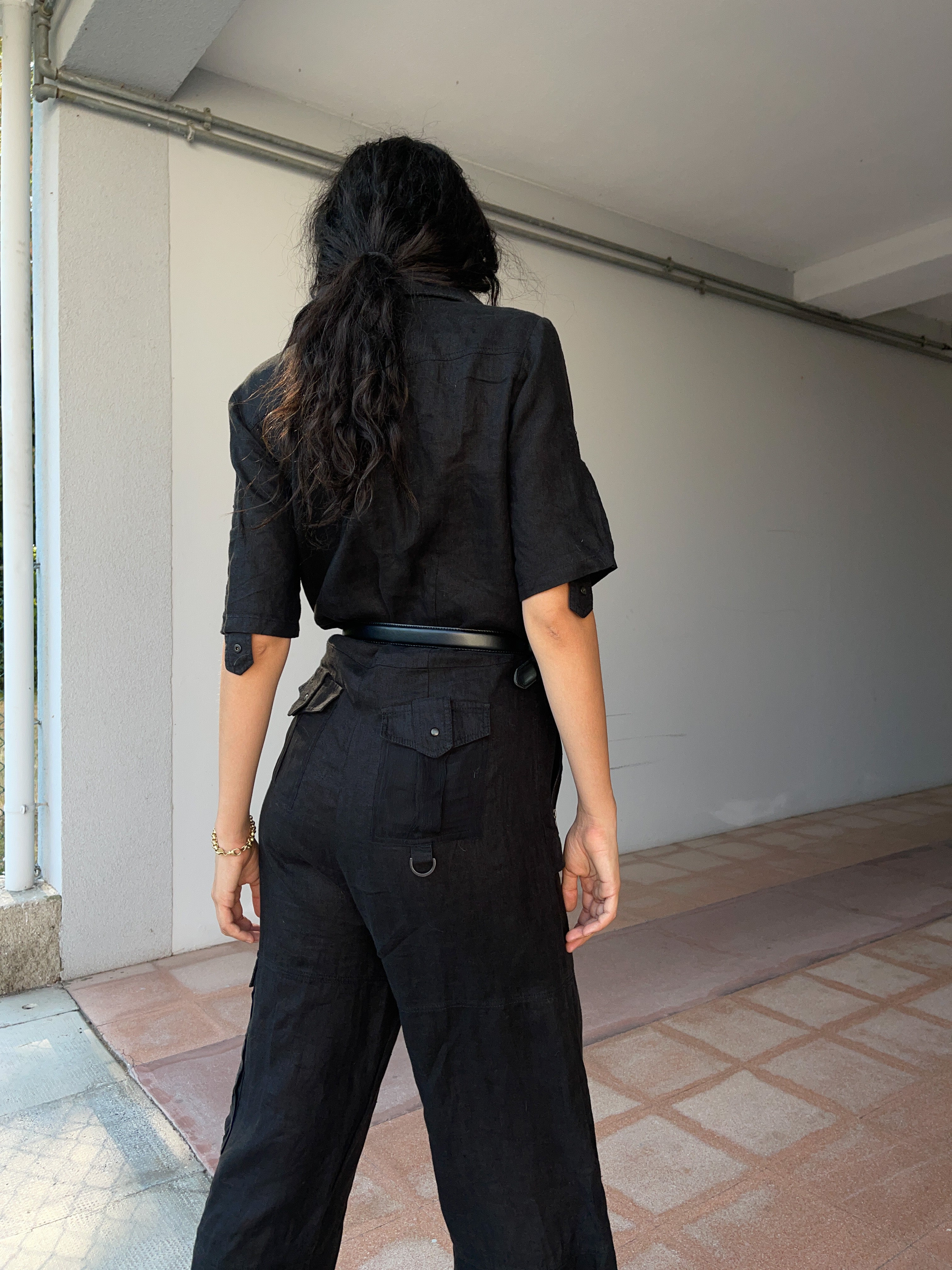 Alysi linen boilersuit