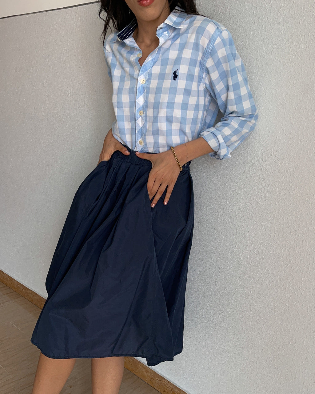 Ralph Lauren maxi  ghingham shirt
