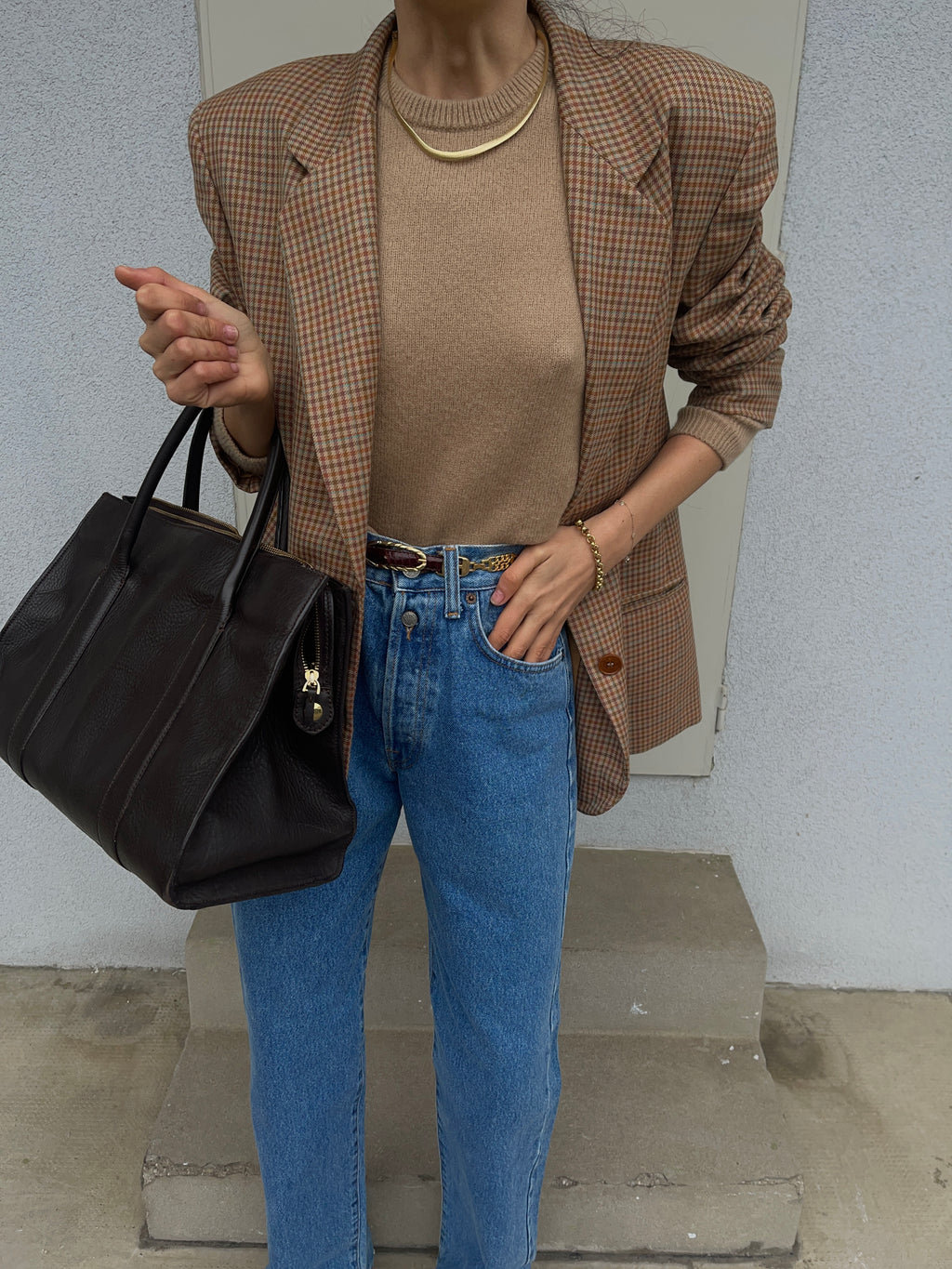 I drive my children to school blazer
