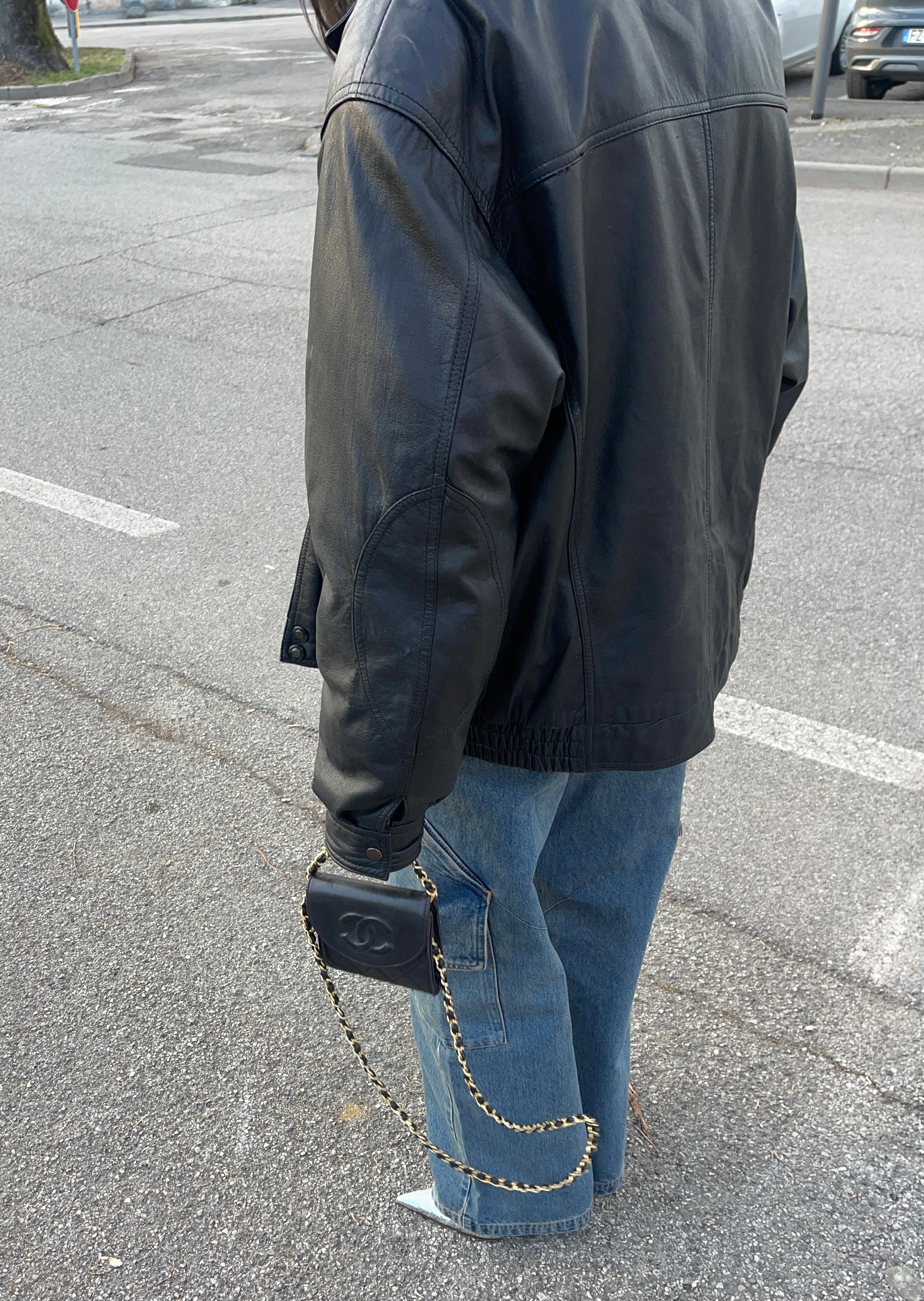 Nappa leather  Bomber jacket
