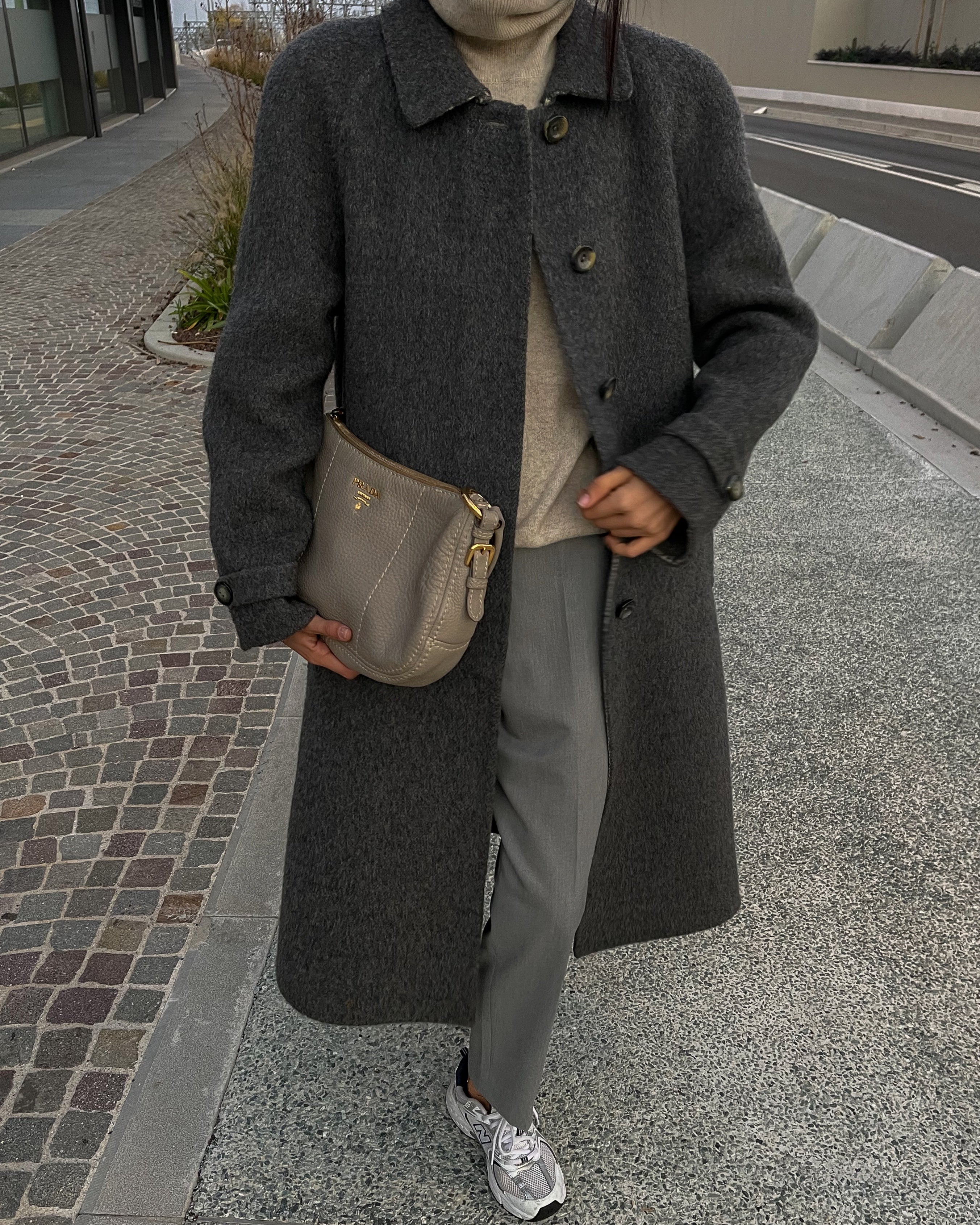 Cappotto grigio alpaca wool