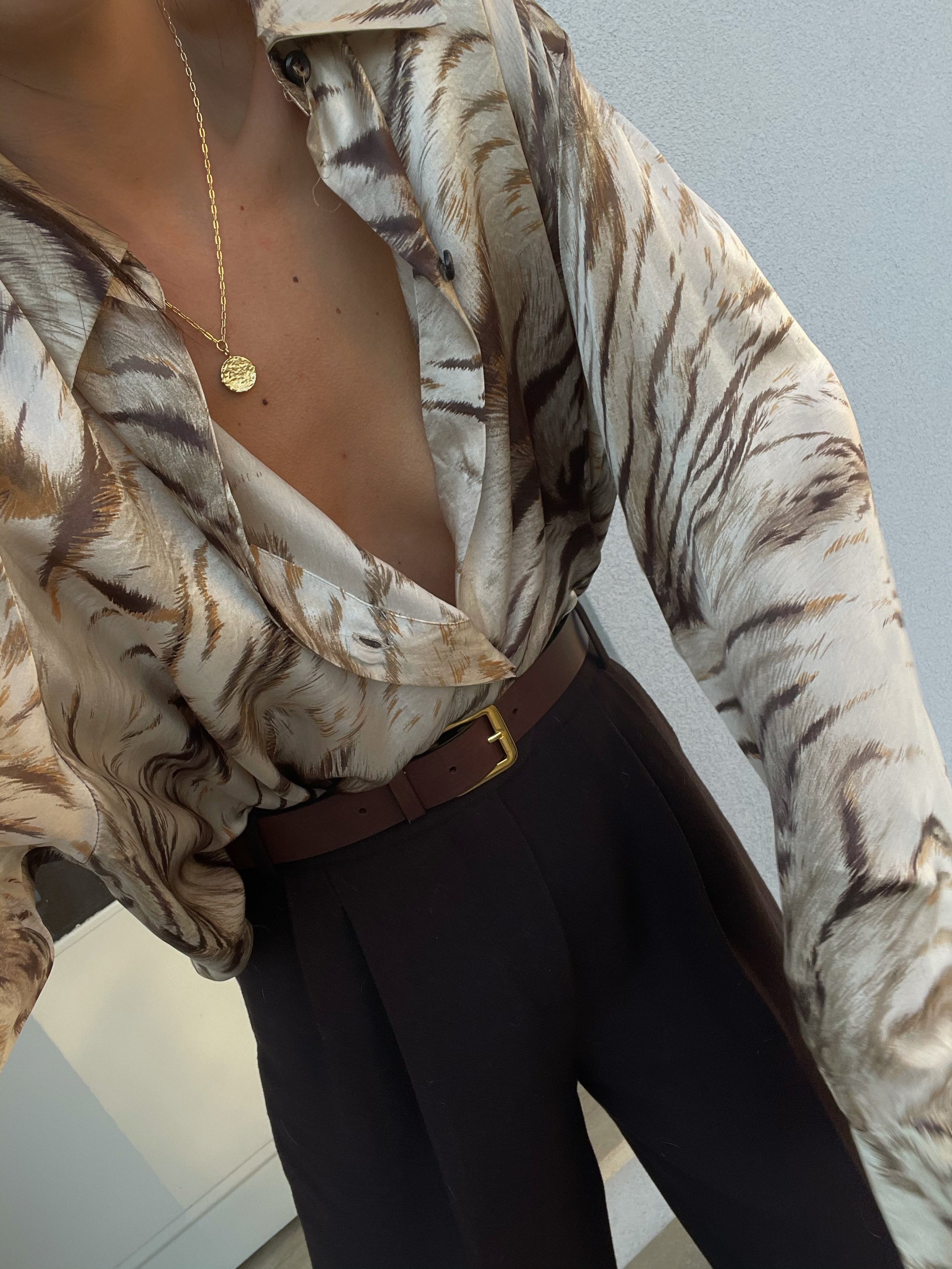 Mamma di Livio 100 liquid silk shirt
