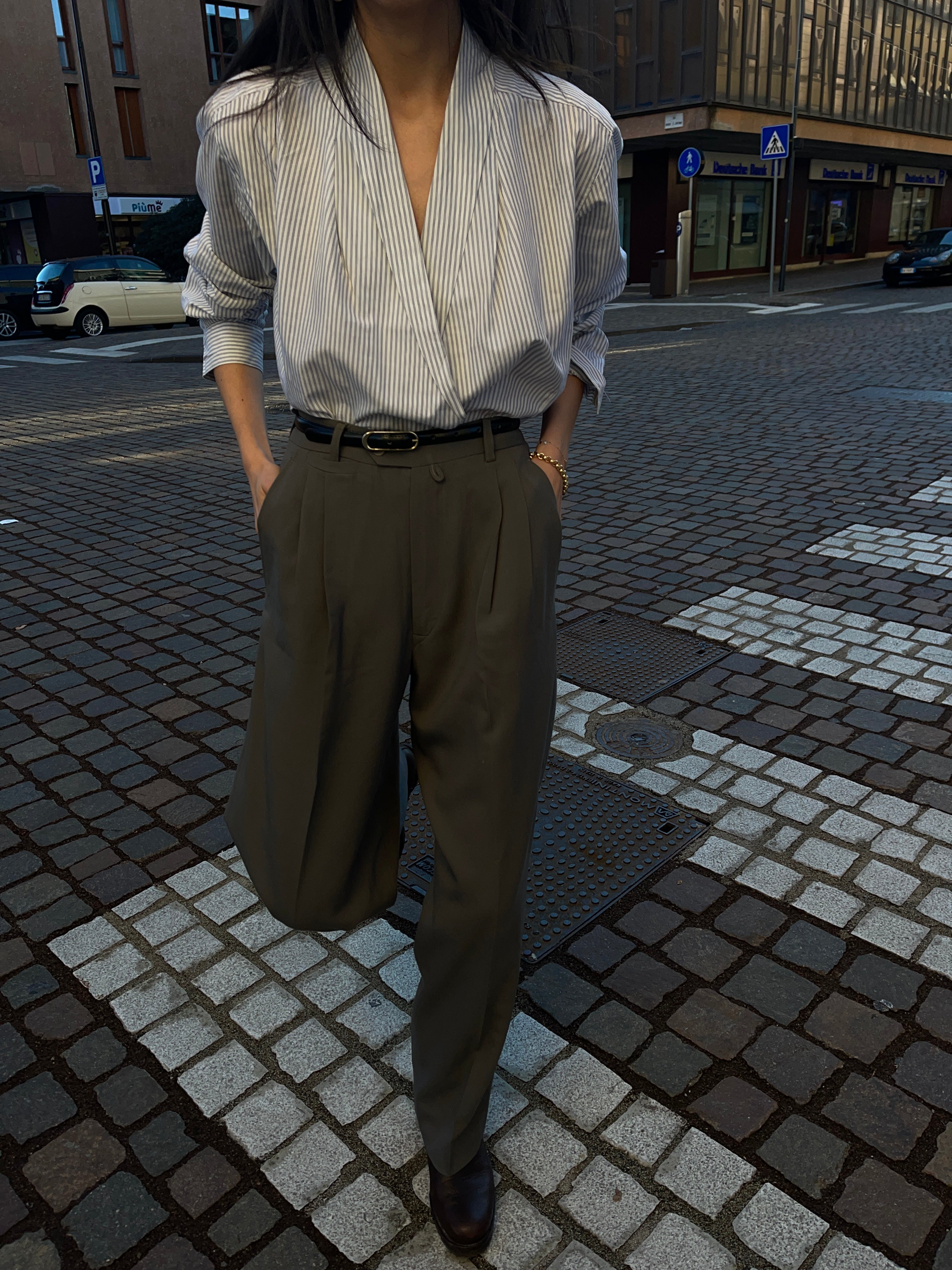 Grey trousers