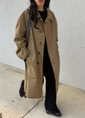 Khaki lightweight trench