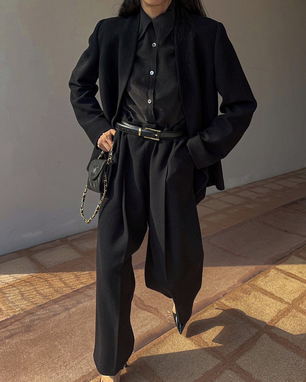 Armani collezioni black suit
