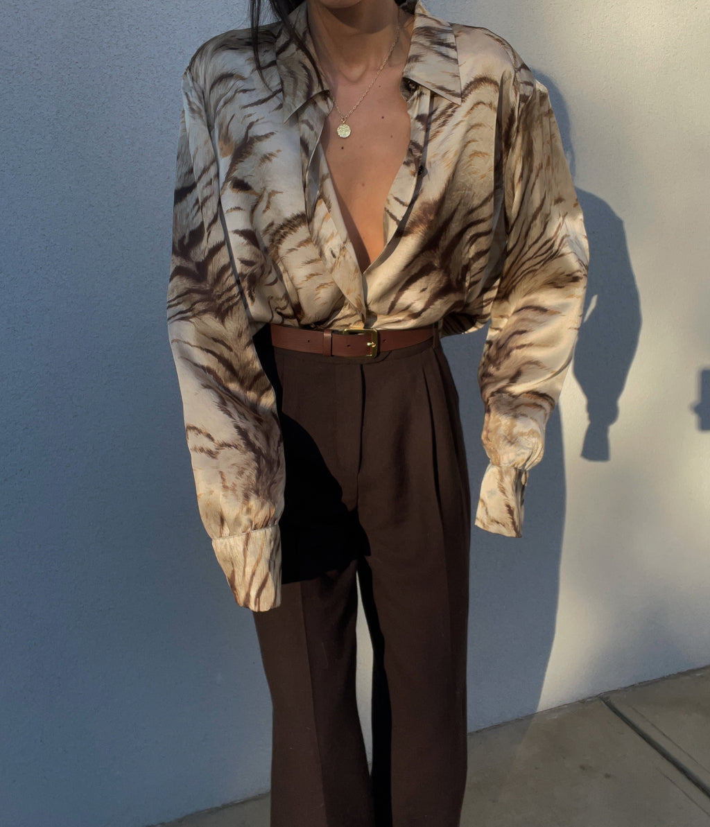 Mamma di Livio 100 liquid silk shirt