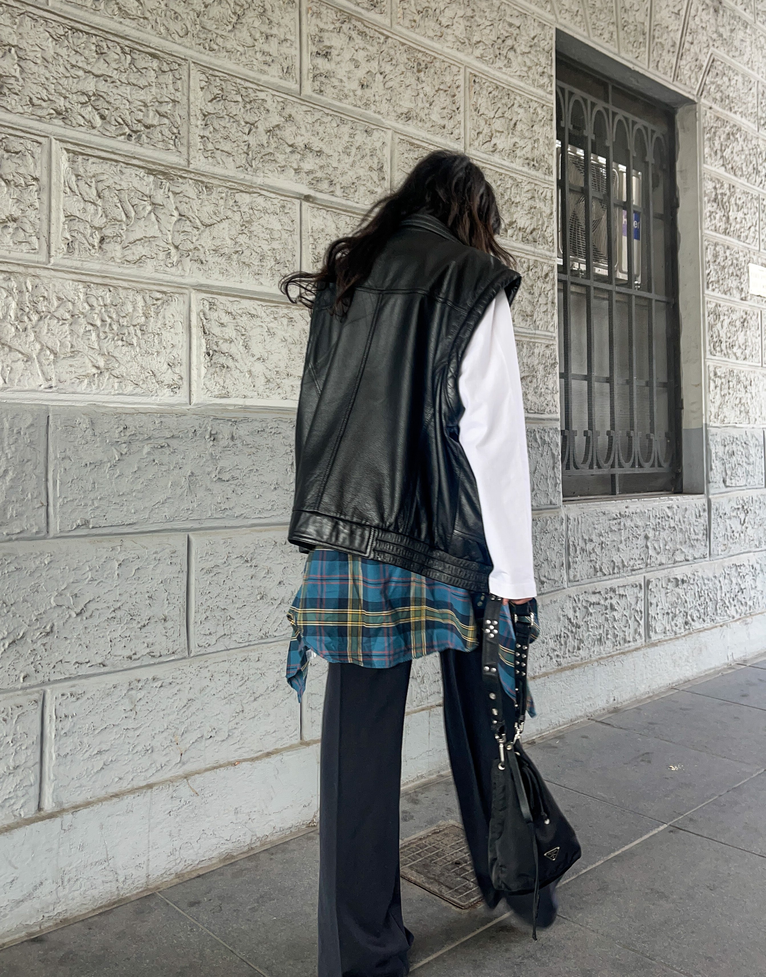 100 leather vest