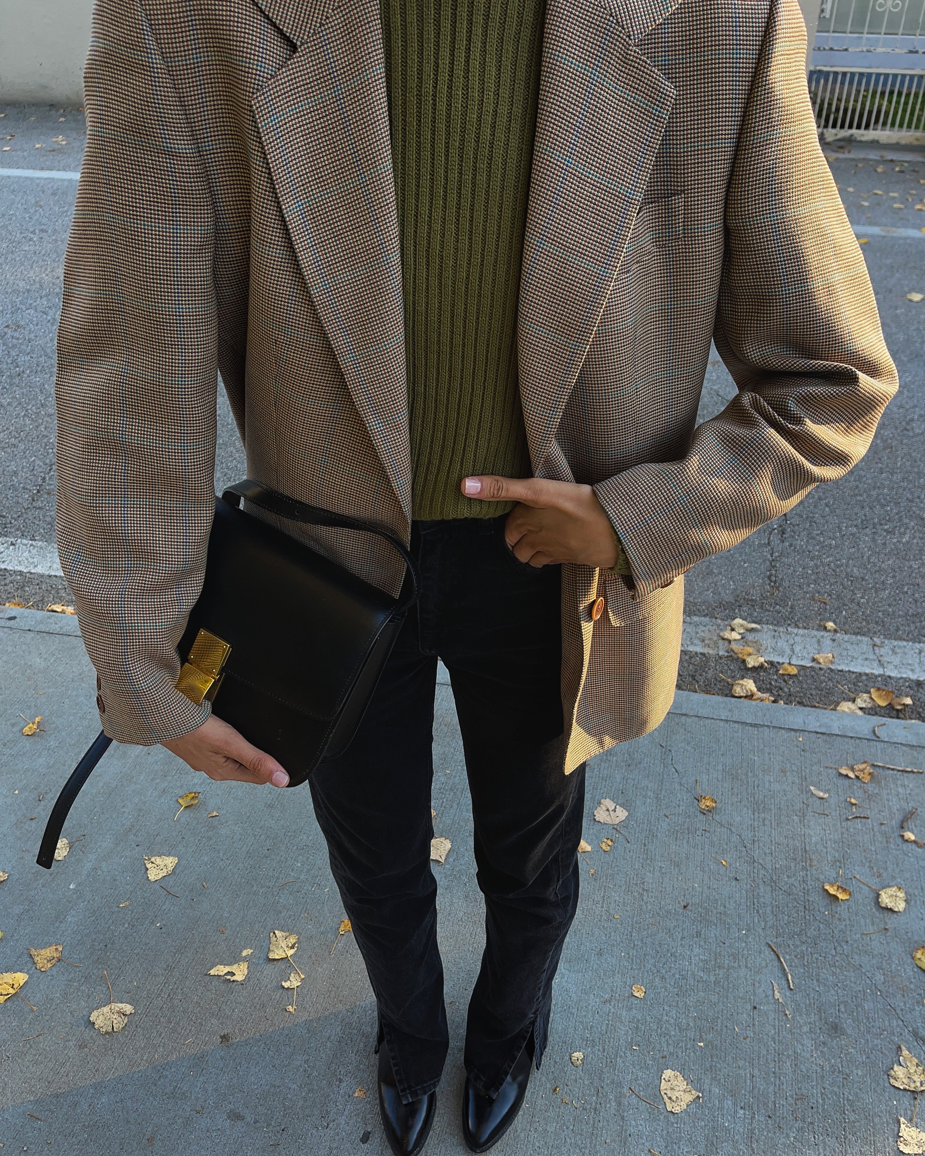 Check blazer