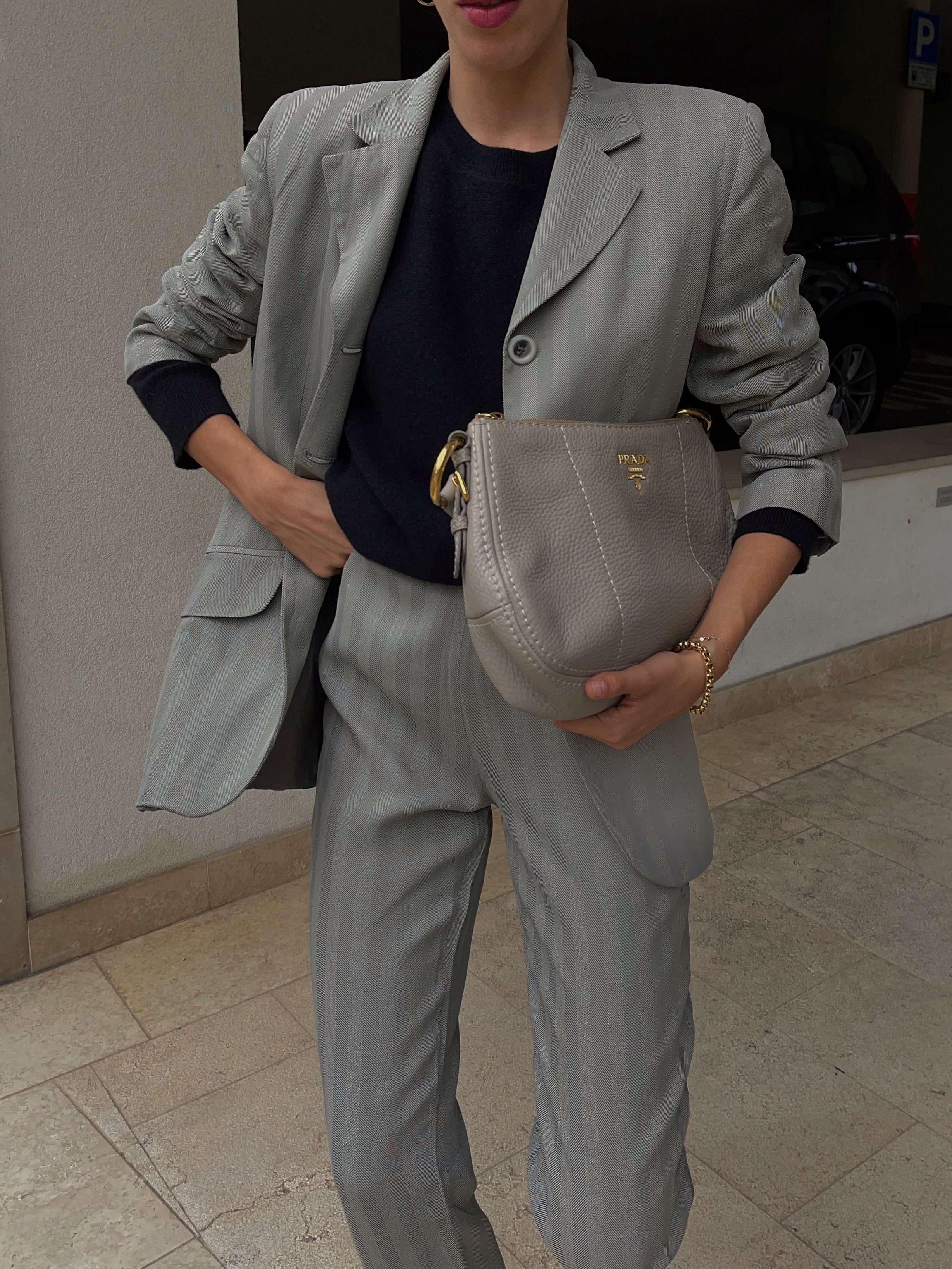 Grey suit