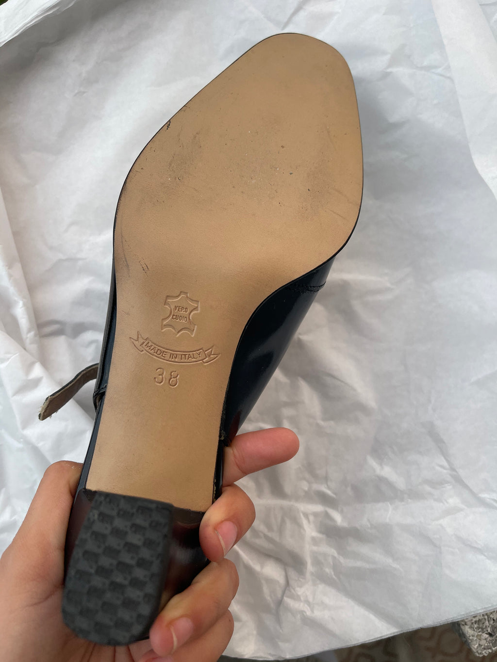 Black patent leather Mary Jane