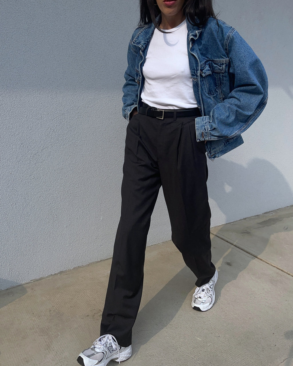 Perfect grey wool trousers