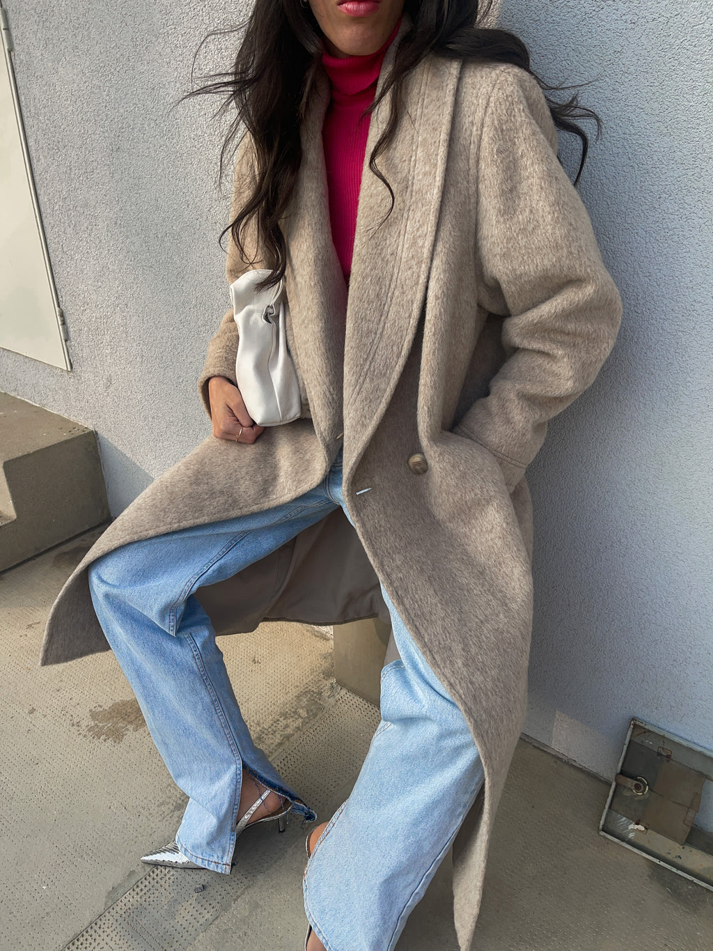 Alpaca wool coat