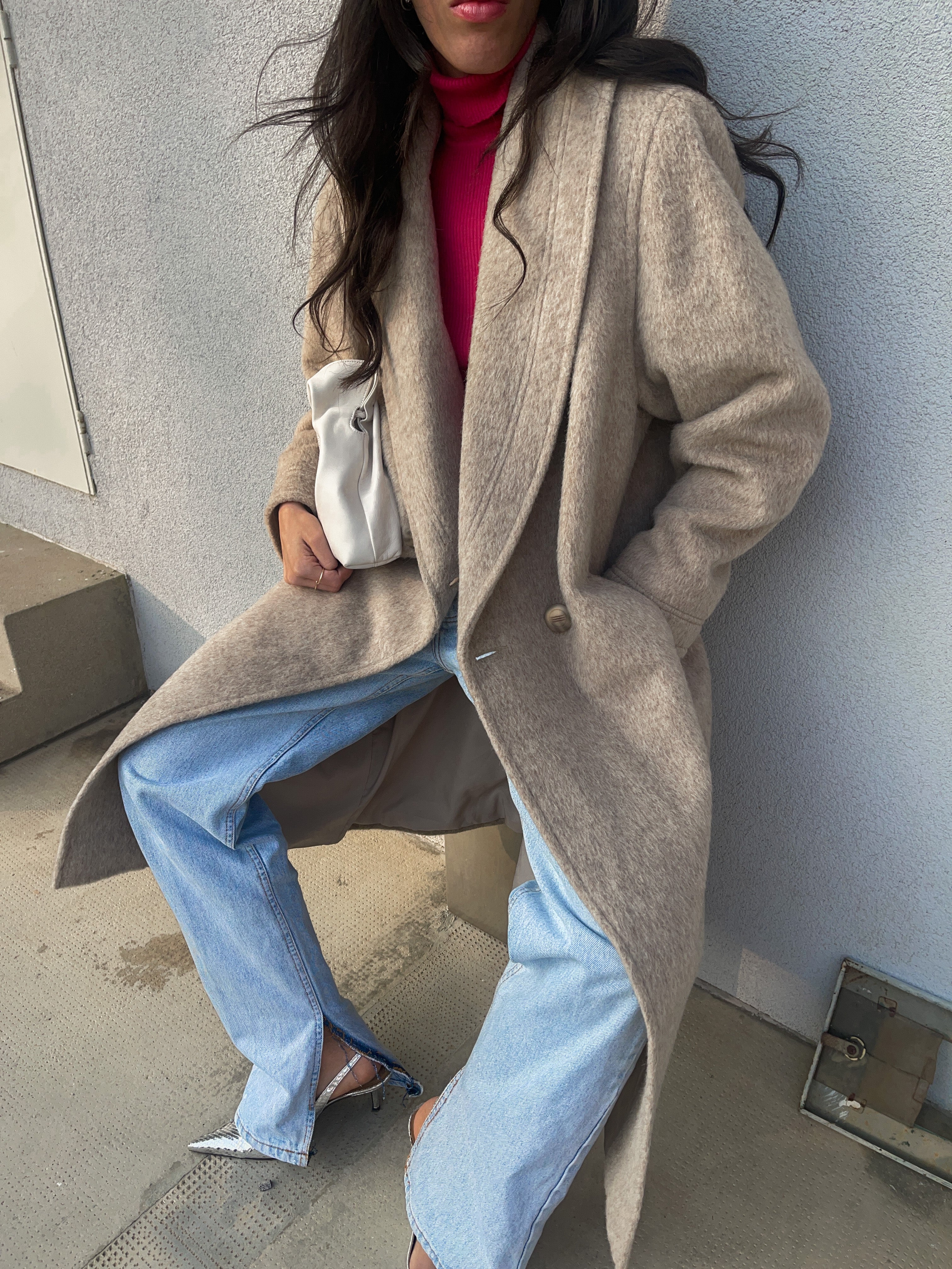 Alpaca wool coat