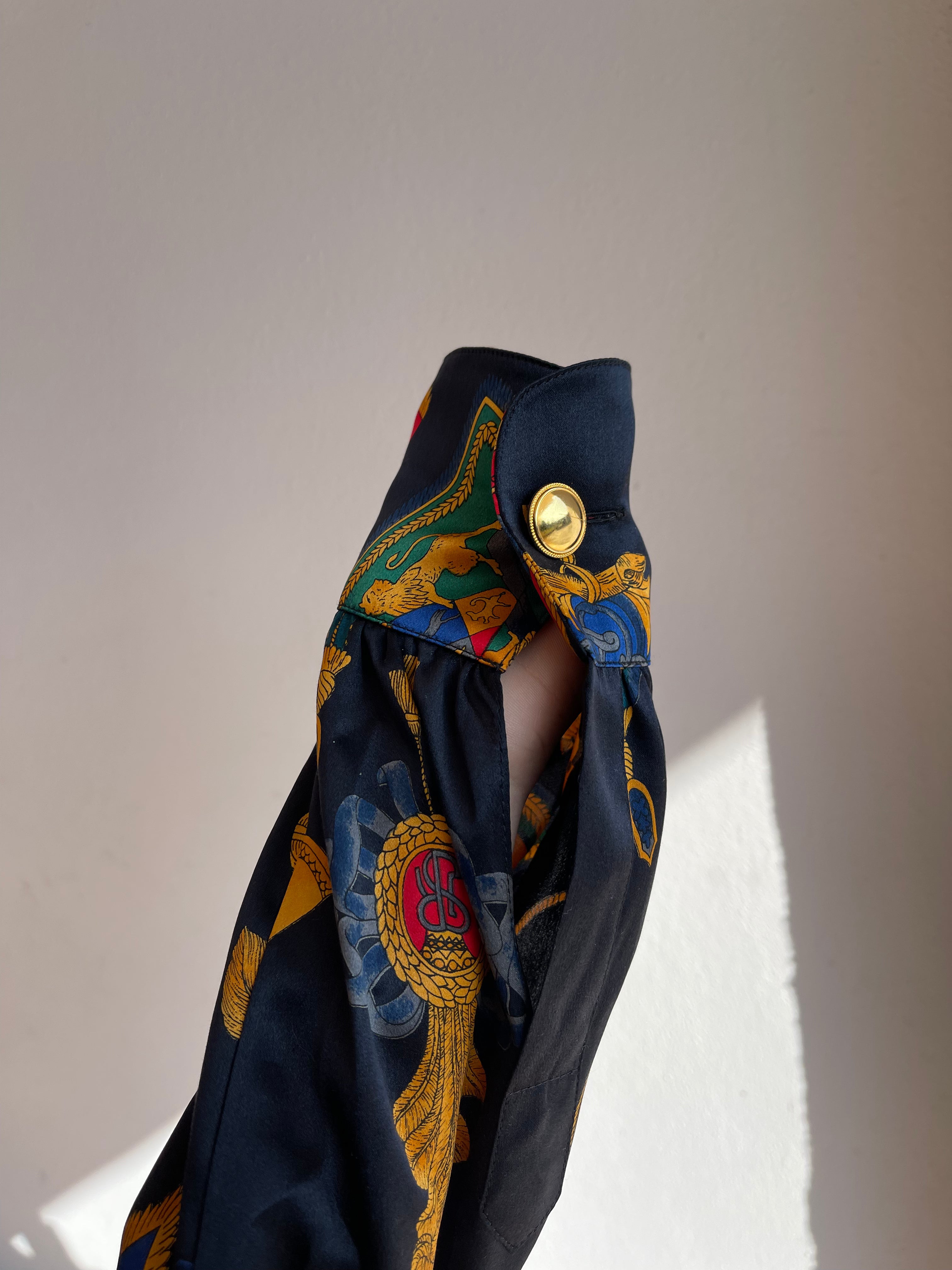 100 silk escada shirt
