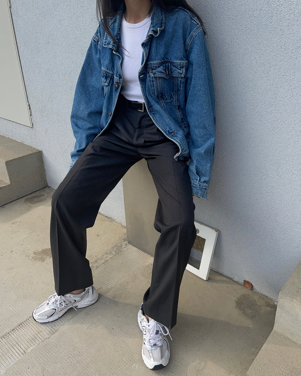 Perfect grey wool trousers