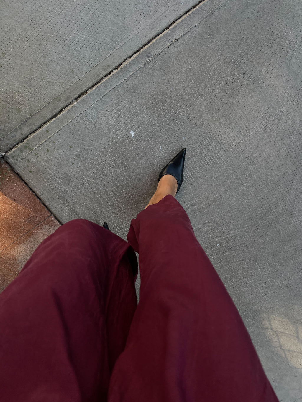 Pantalone burgundy