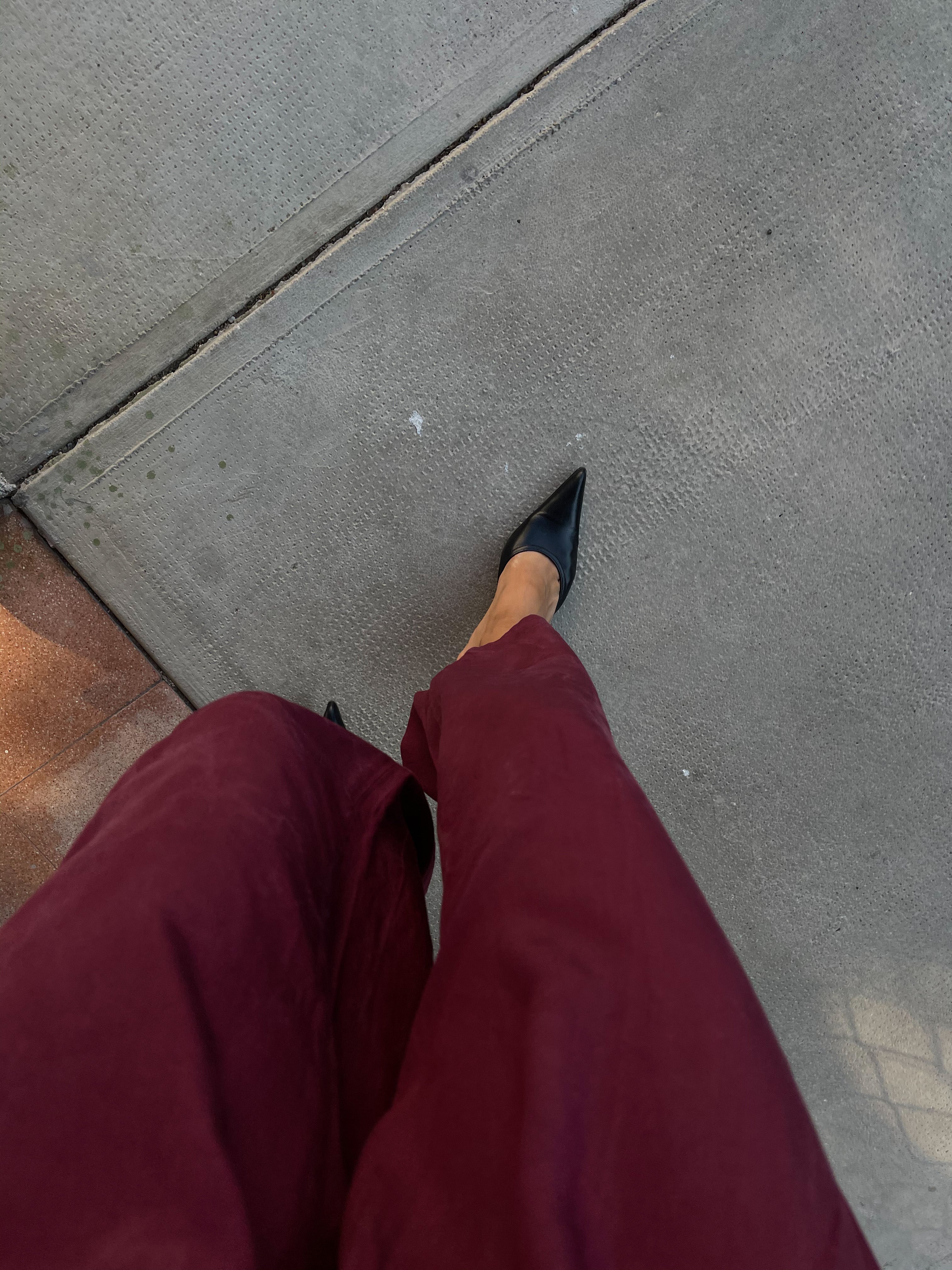 Pantalone burgundy