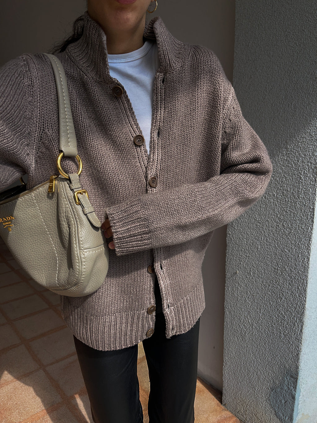 Taupe cardigan