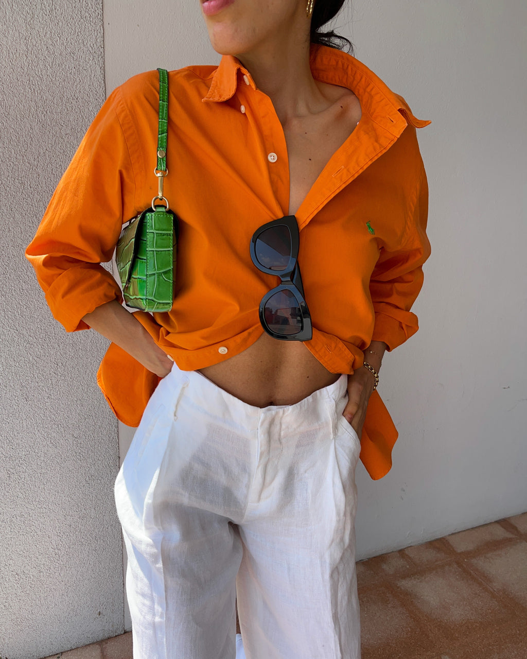 Ralph Lauren orange shirt