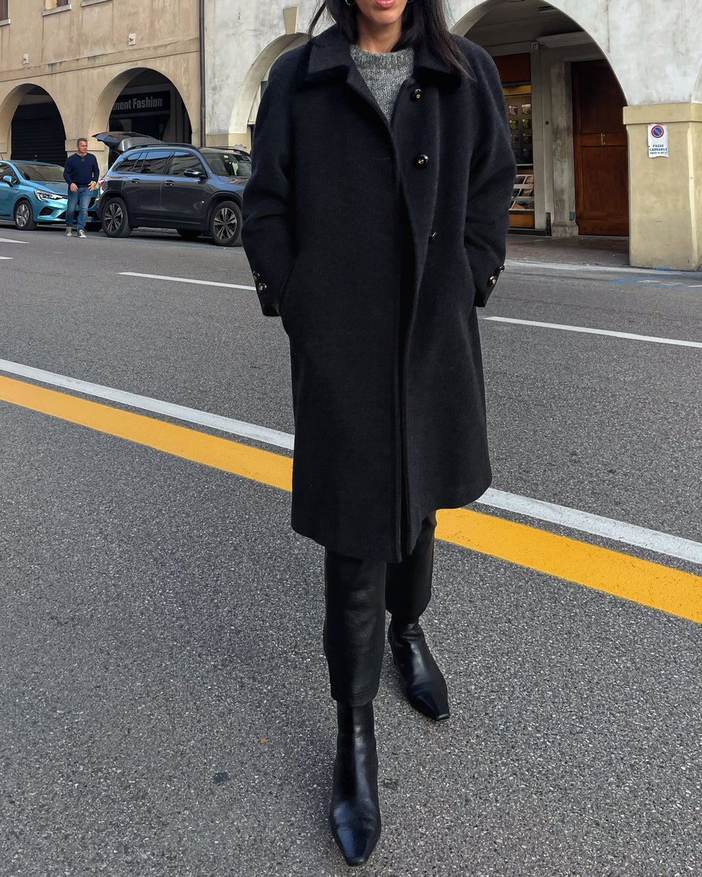 Grey coat