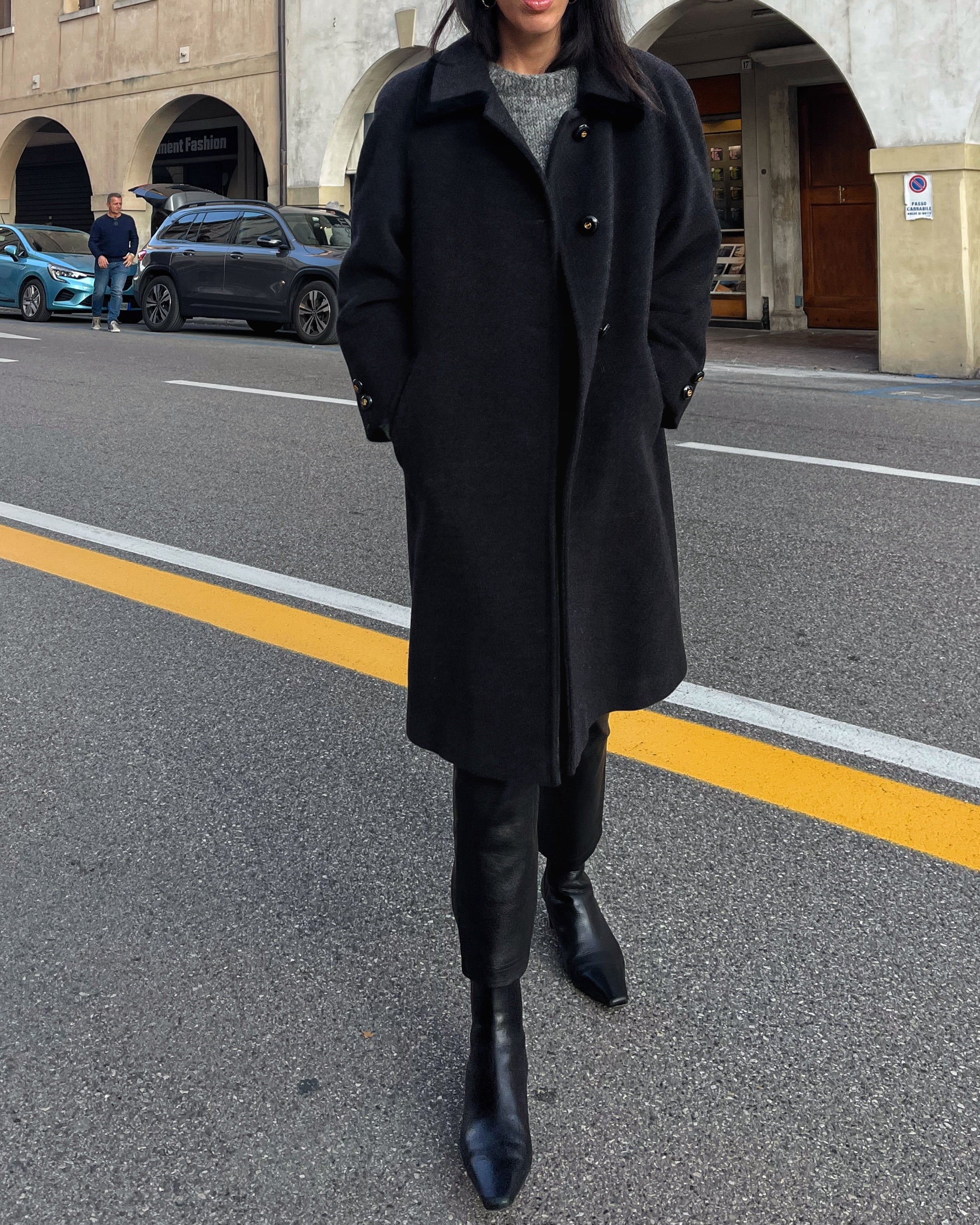 Grey coat