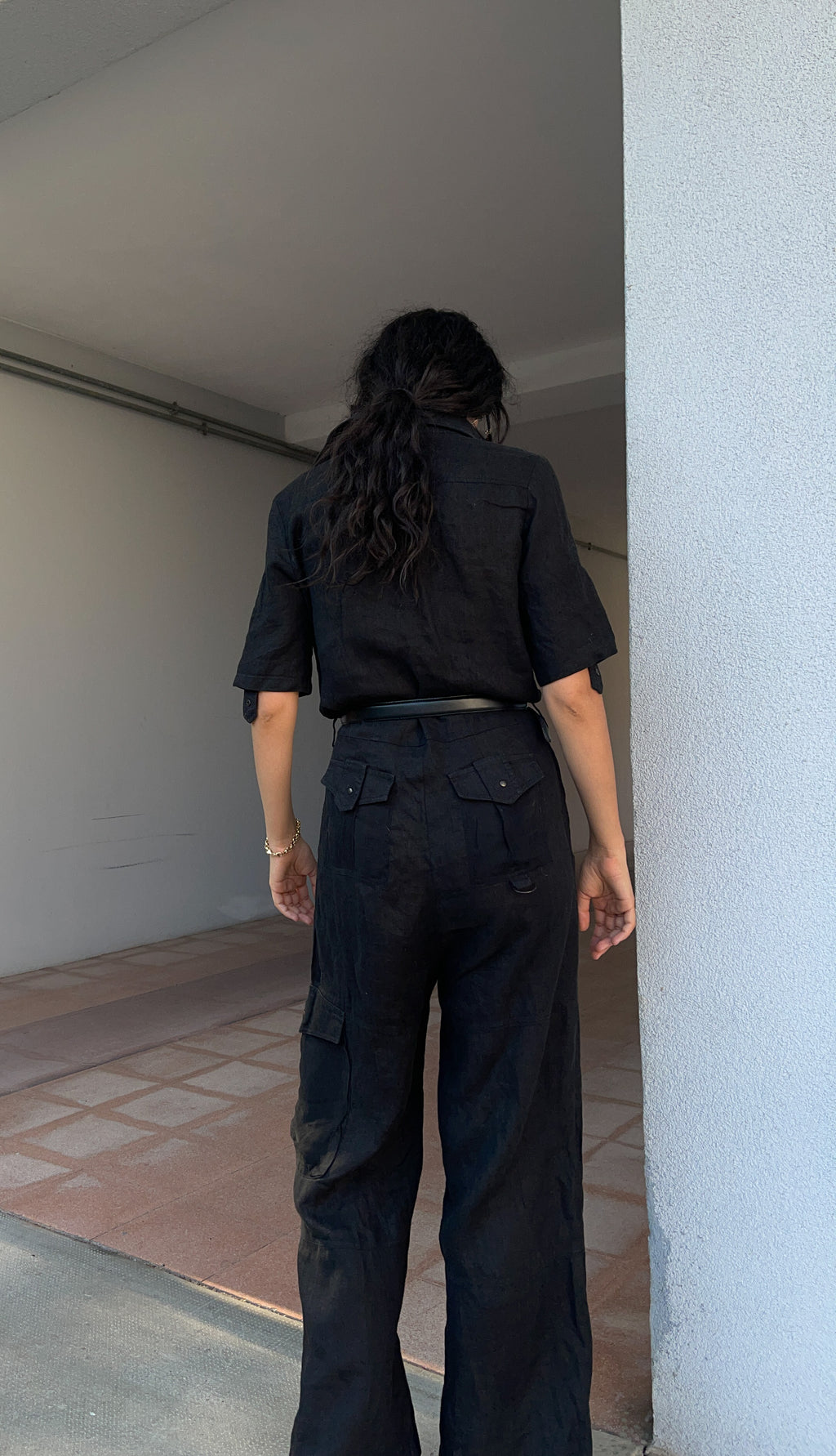 Alysi linen boilersuit