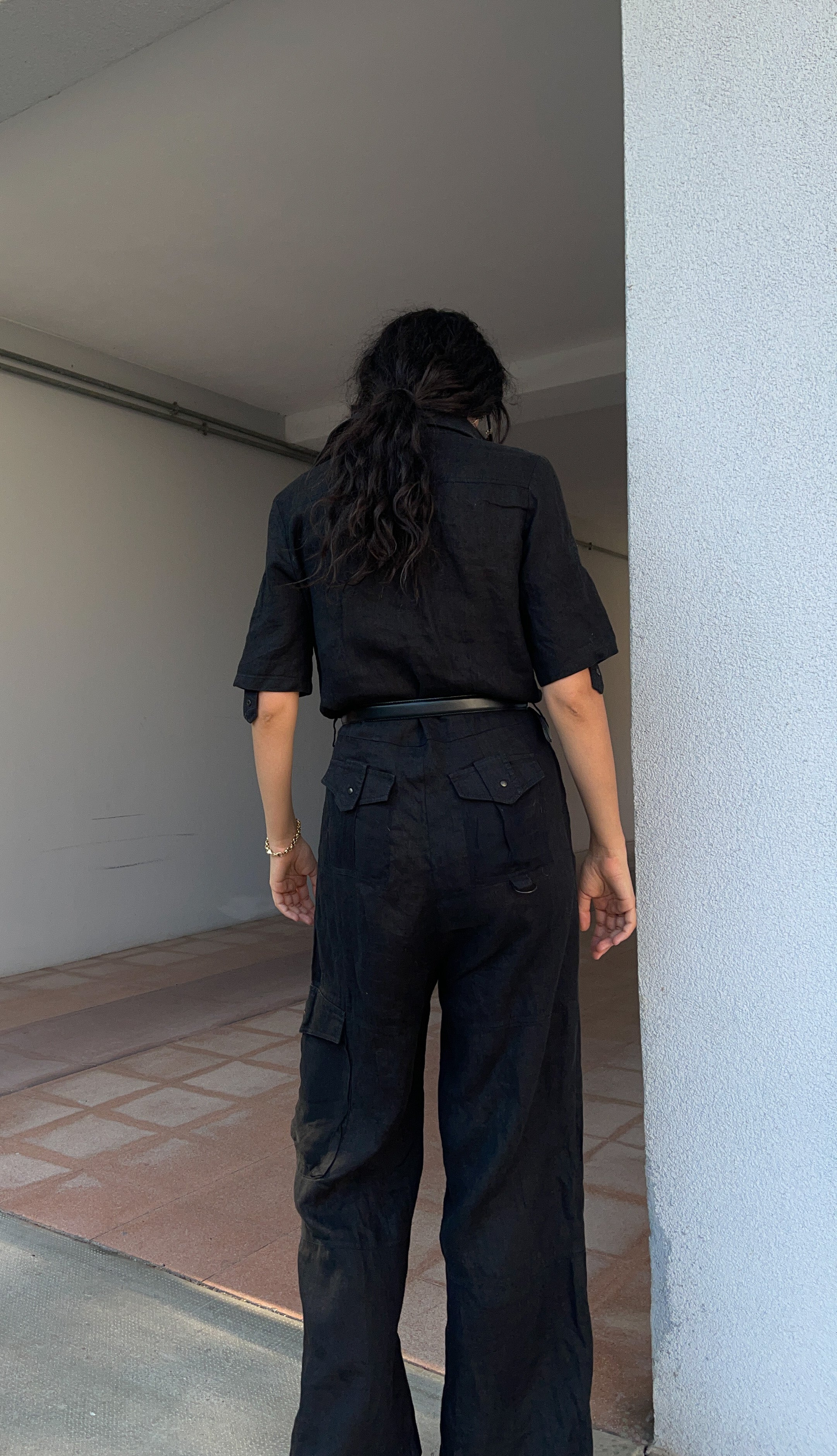 Alysi linen boilersuit