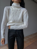 White wool jumper