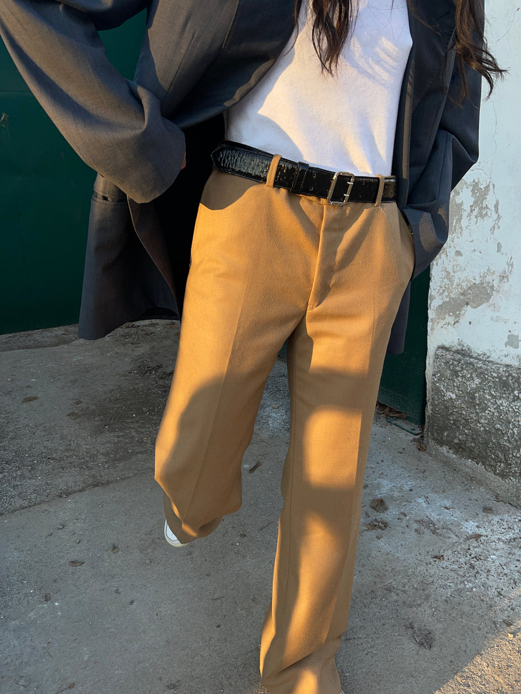 Pantalone cammello uomo
