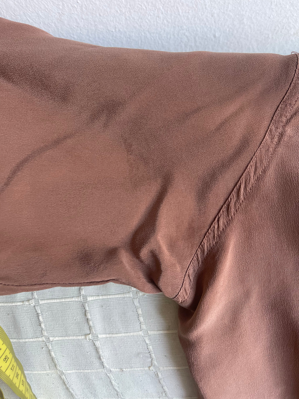 Caffè latte 100 silk shirt