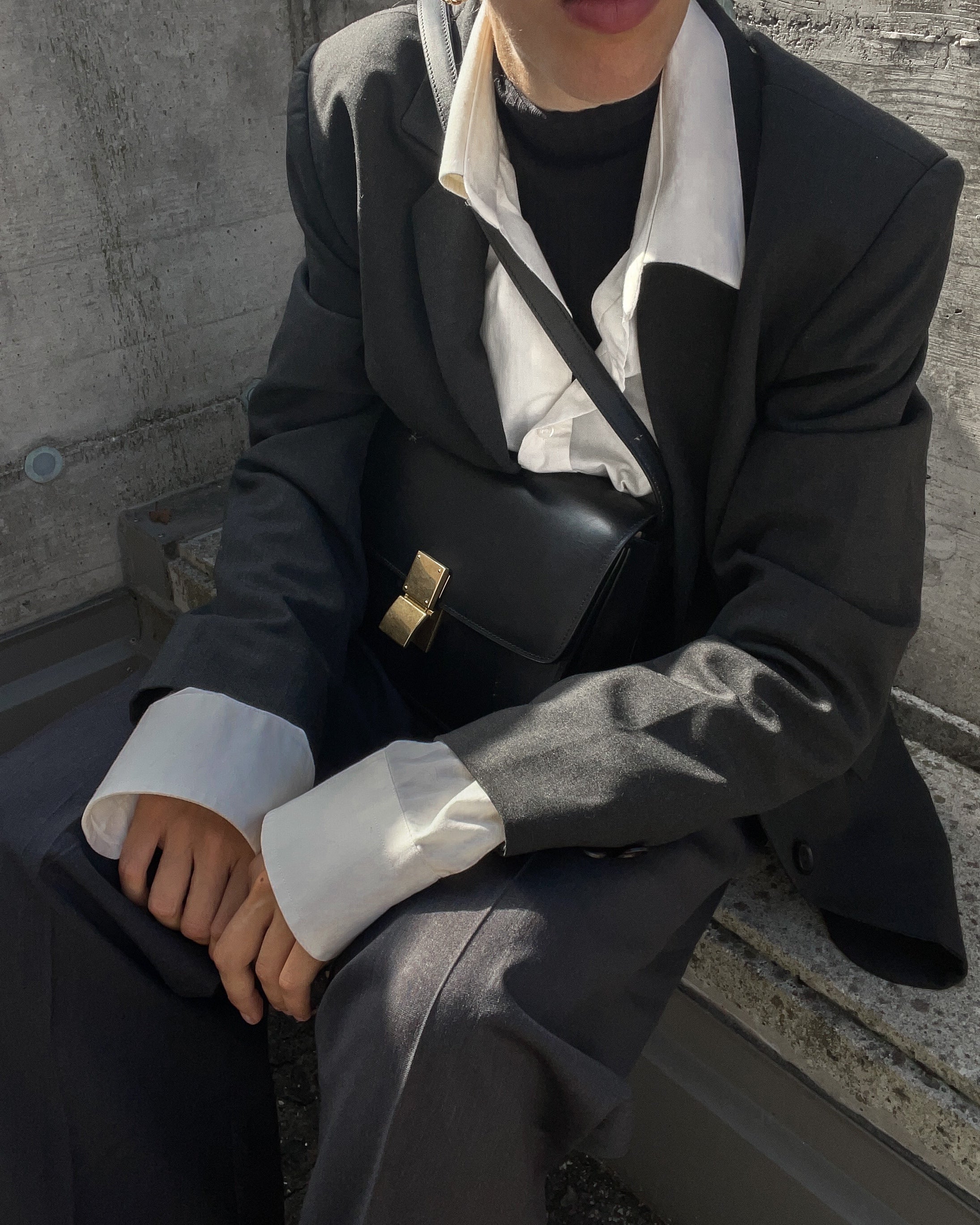 wool blend blazer