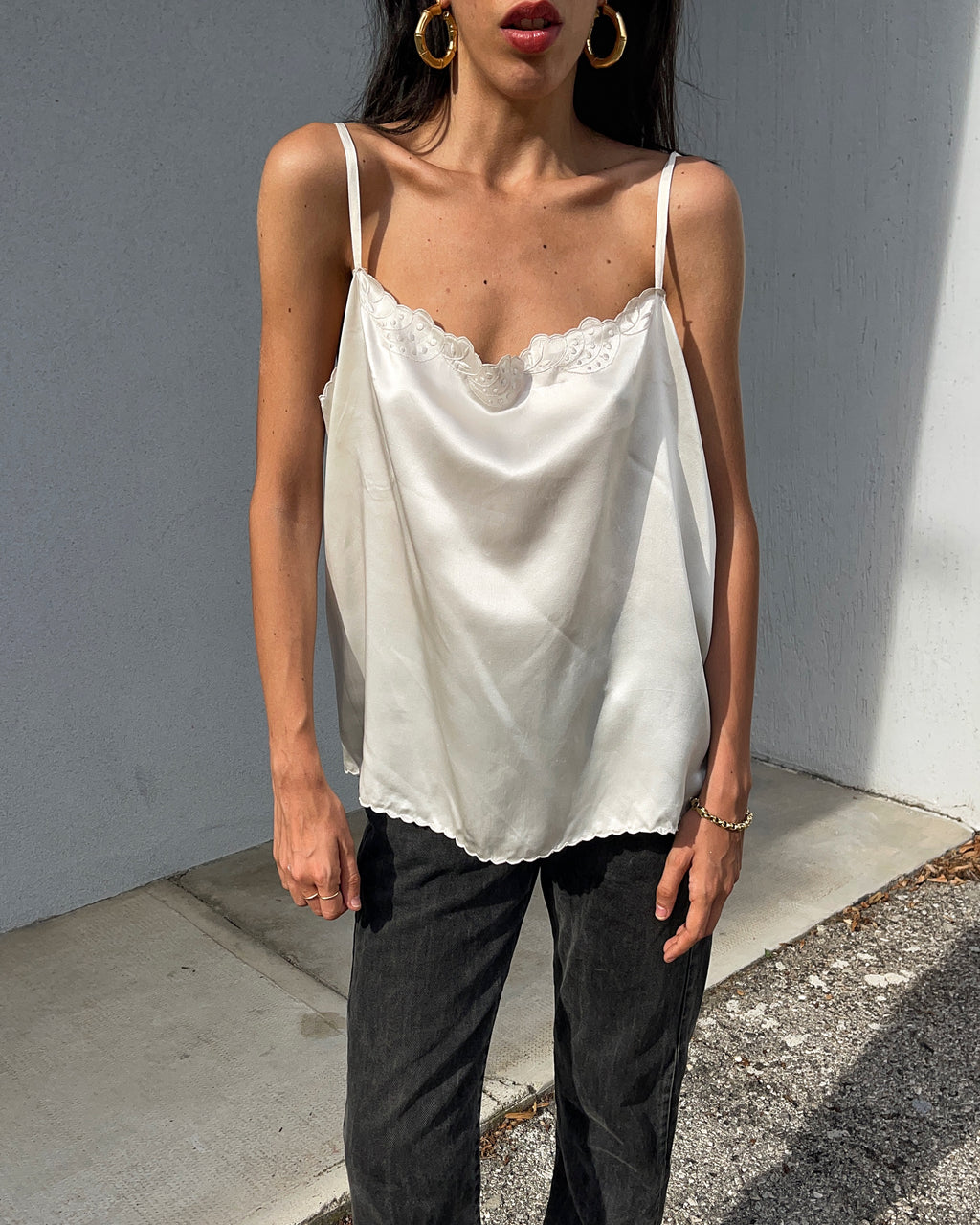 100 liquid silk singlet