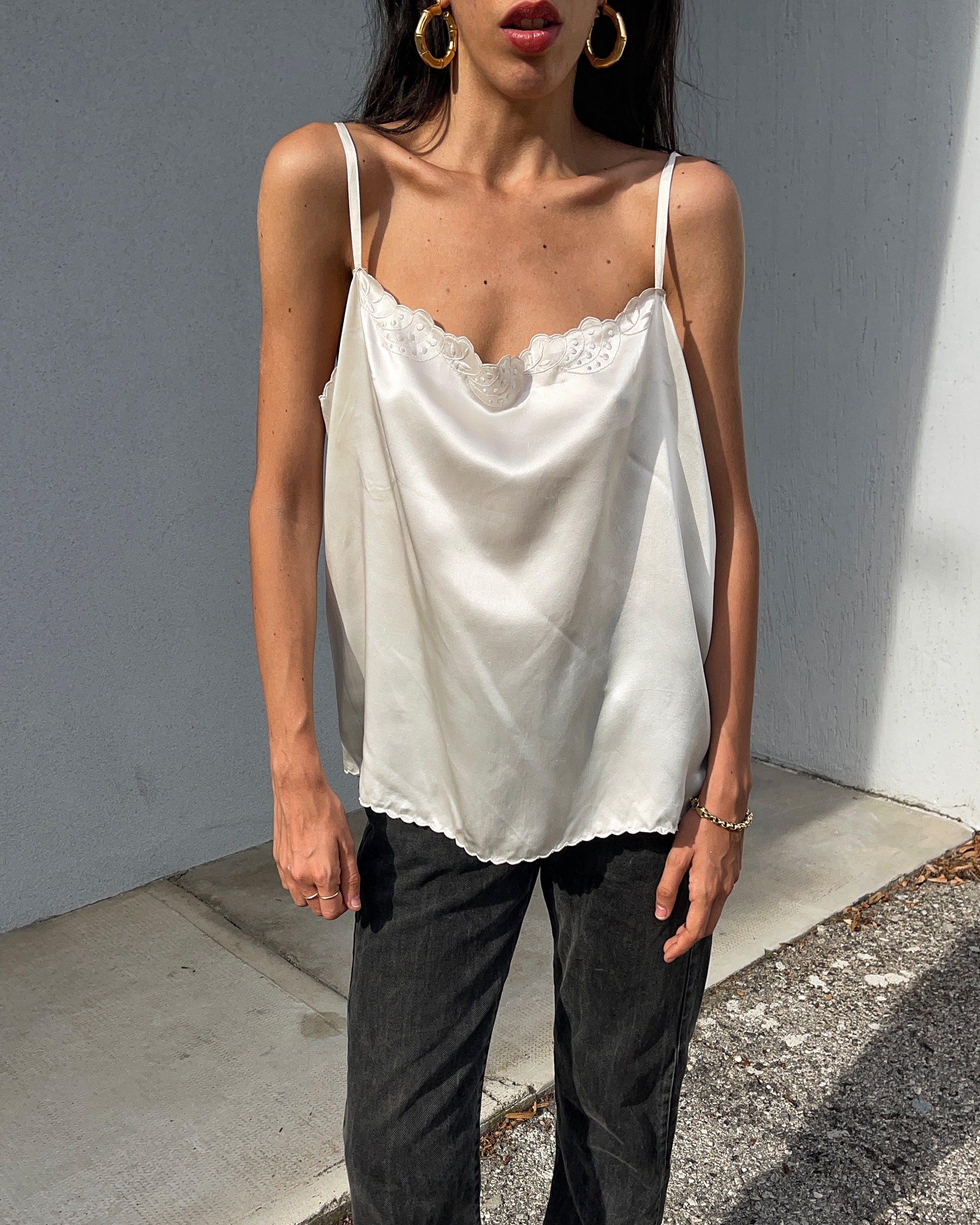 100 liquid silk singlet
