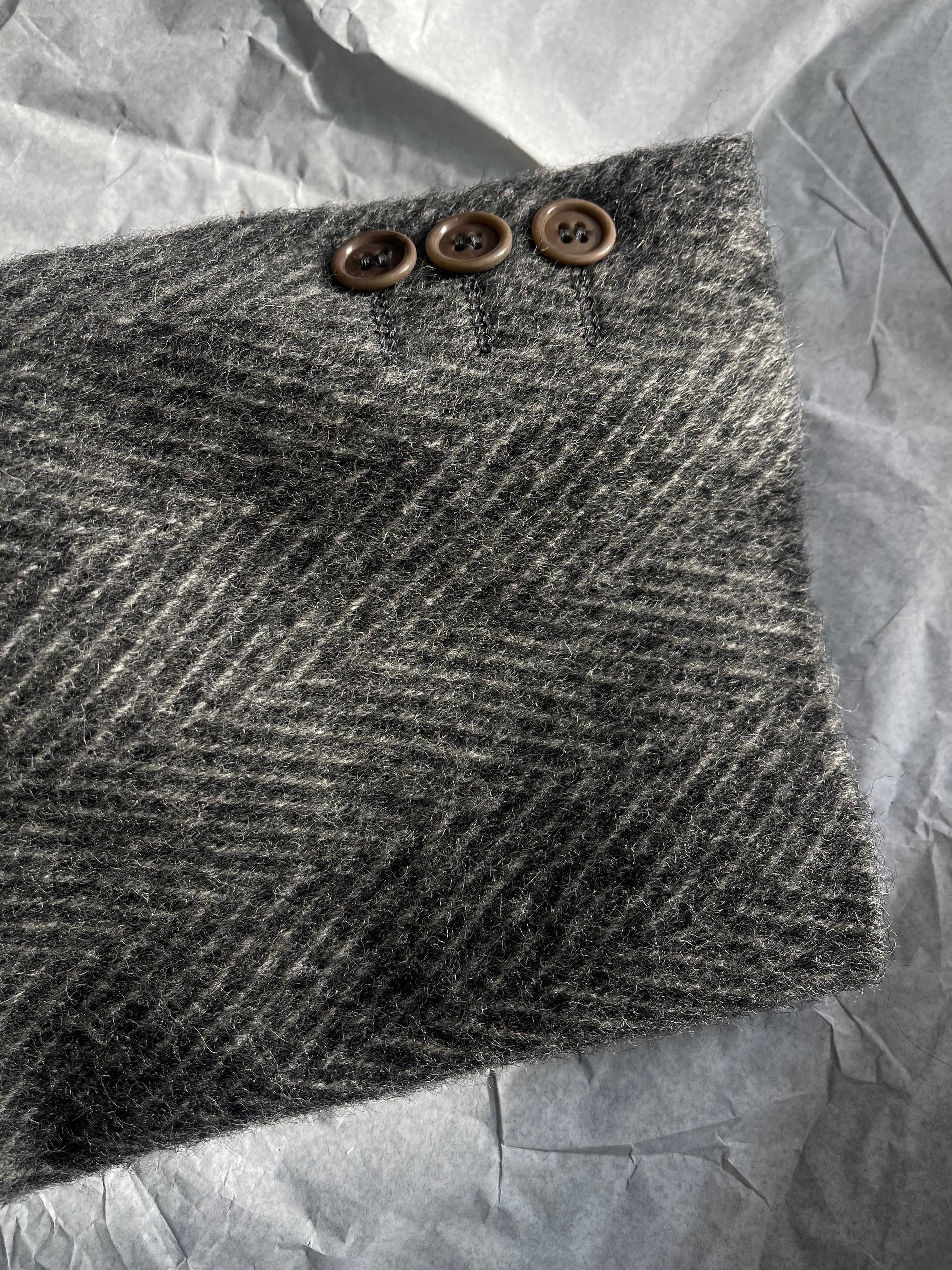Spigato mohair coat