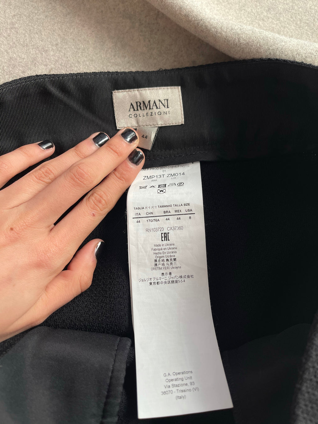 Armani collezioni black suit
