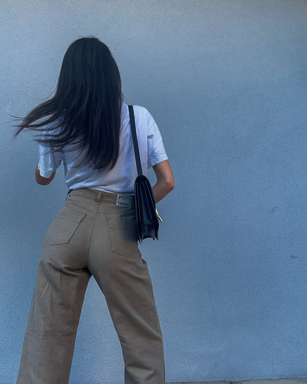 Linen blend jeans